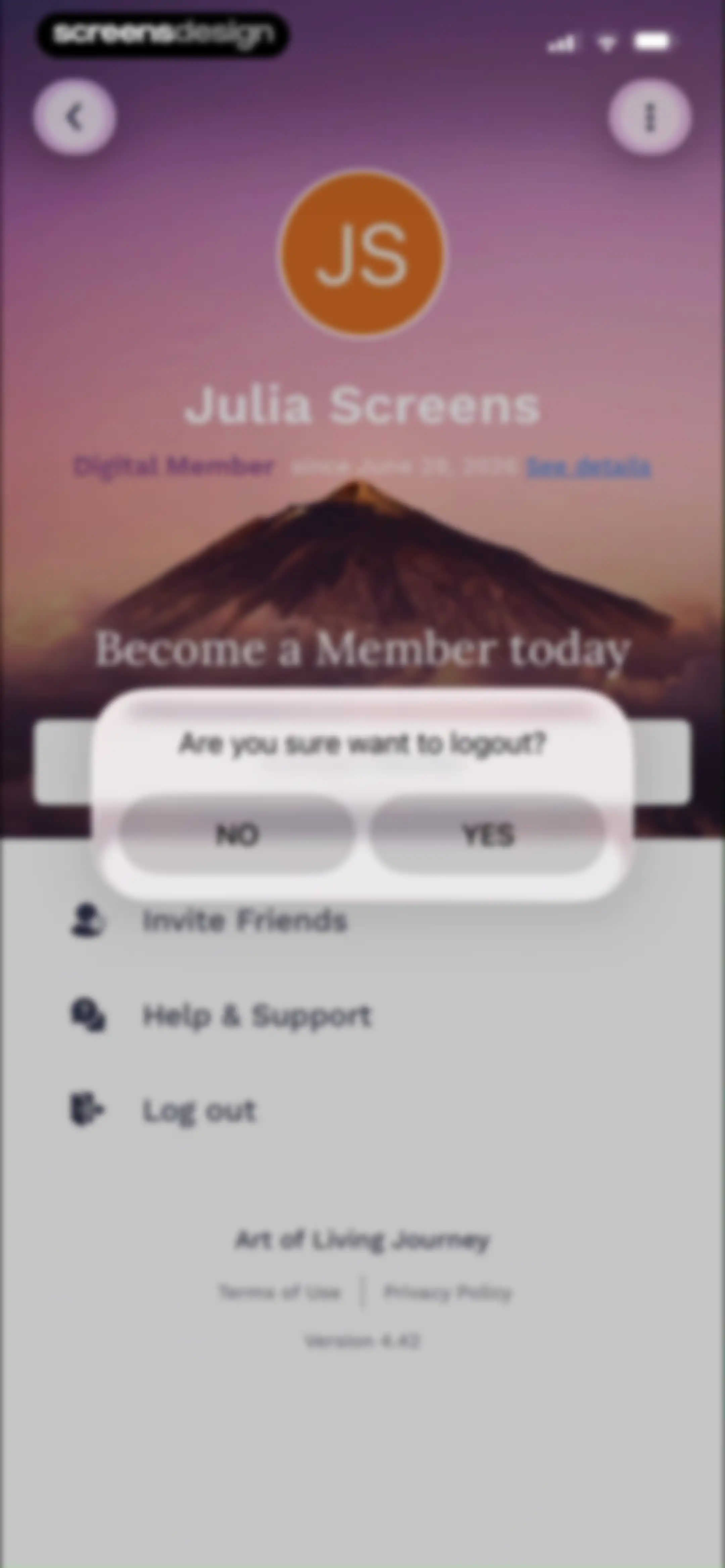 Art of Living Official App screen 83