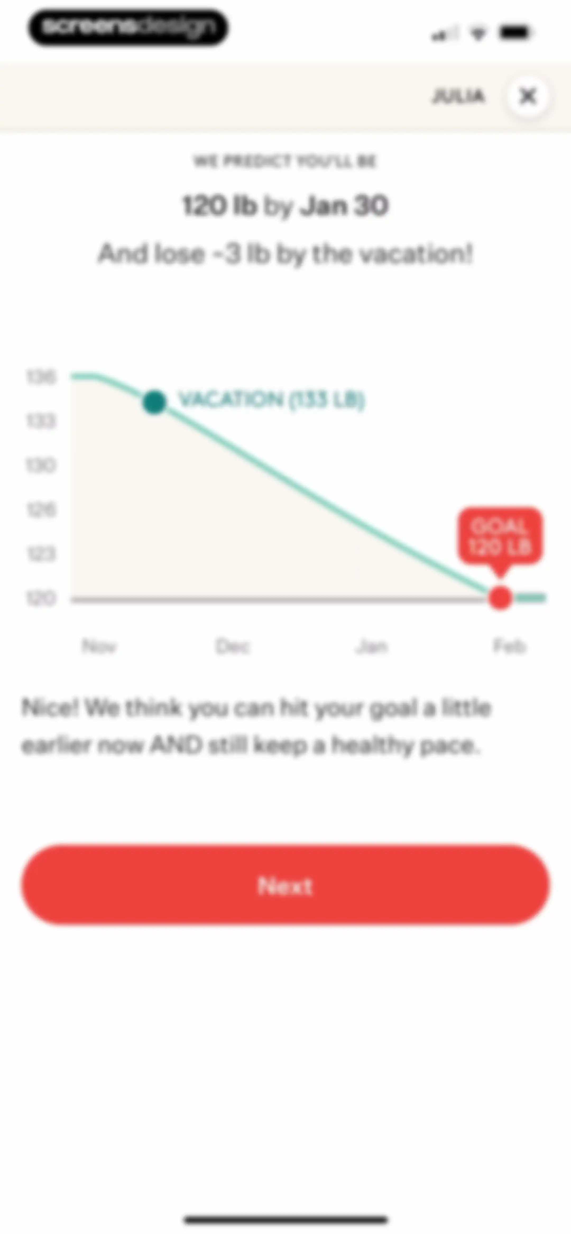Noom Weight Loss, Food Tracker screen 72