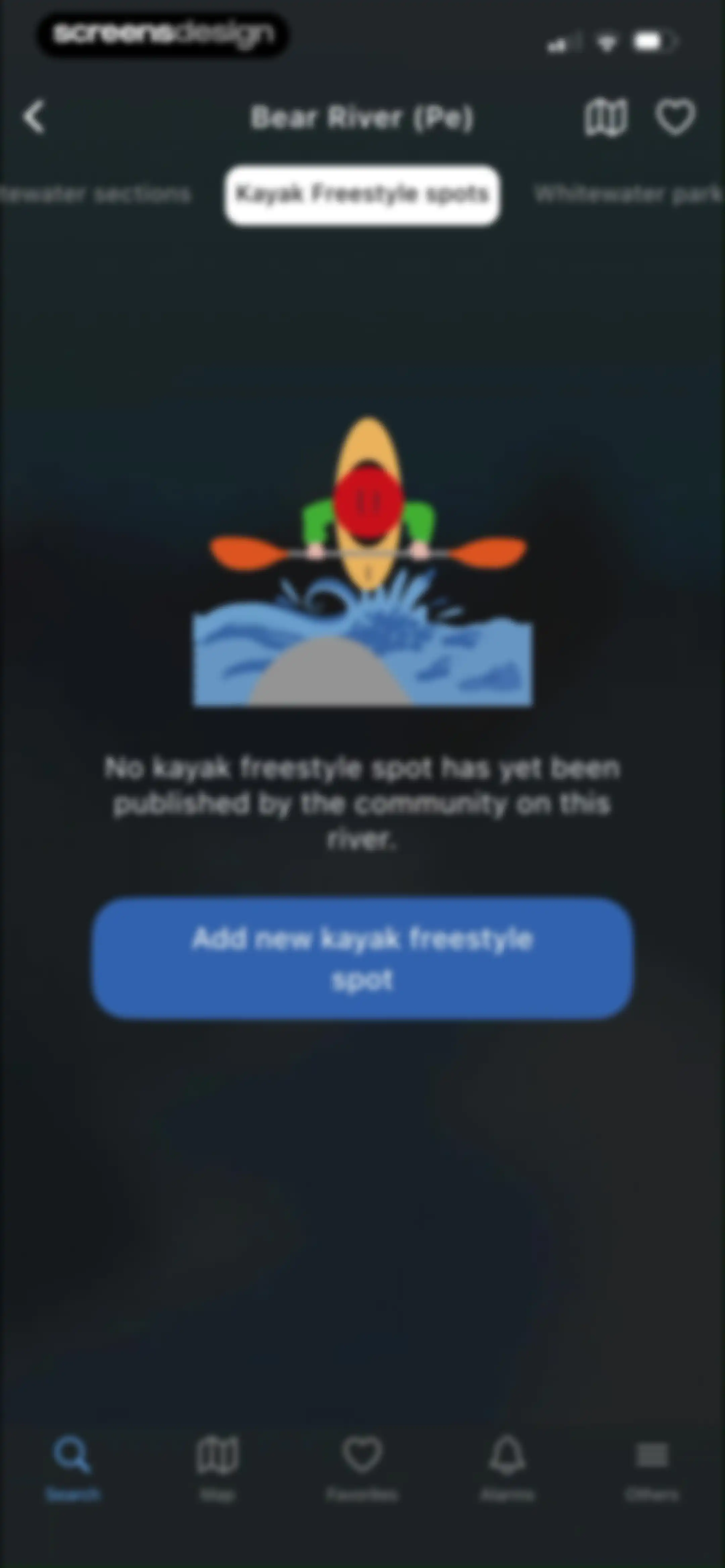 RiverApp - River levels screen 30