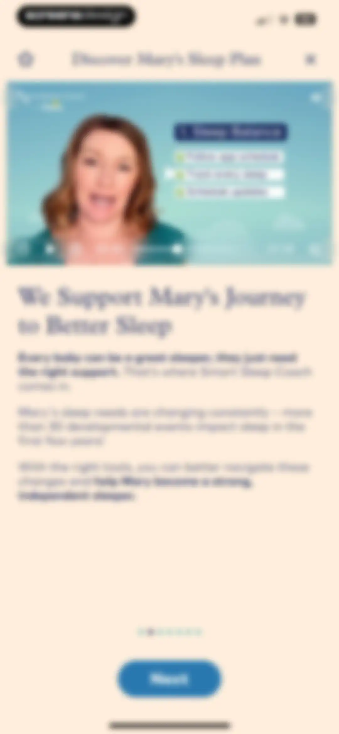 Smart Sleep Coach by Pampers™ screen 48