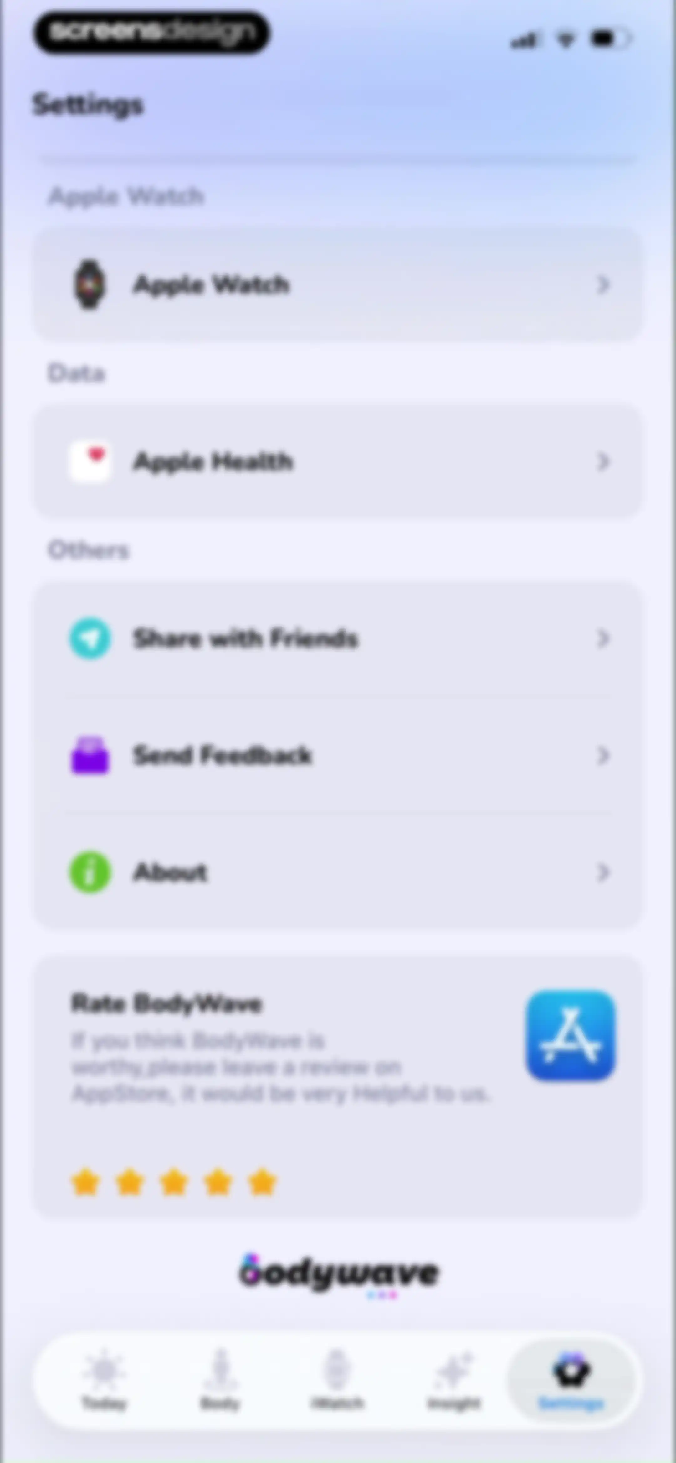 BodyWave: Health Tracker screen 185