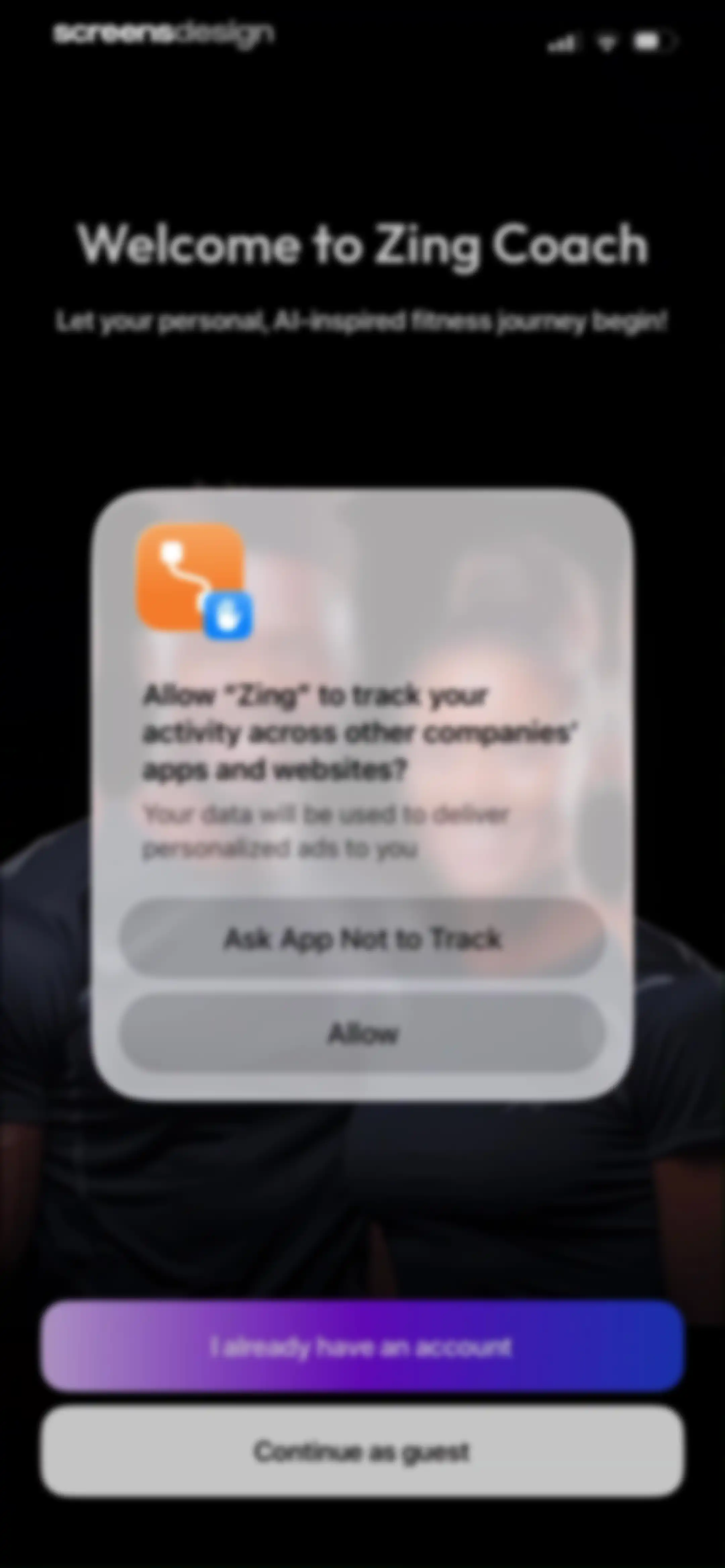 Zing AI: Home & Gym Workouts screen 3