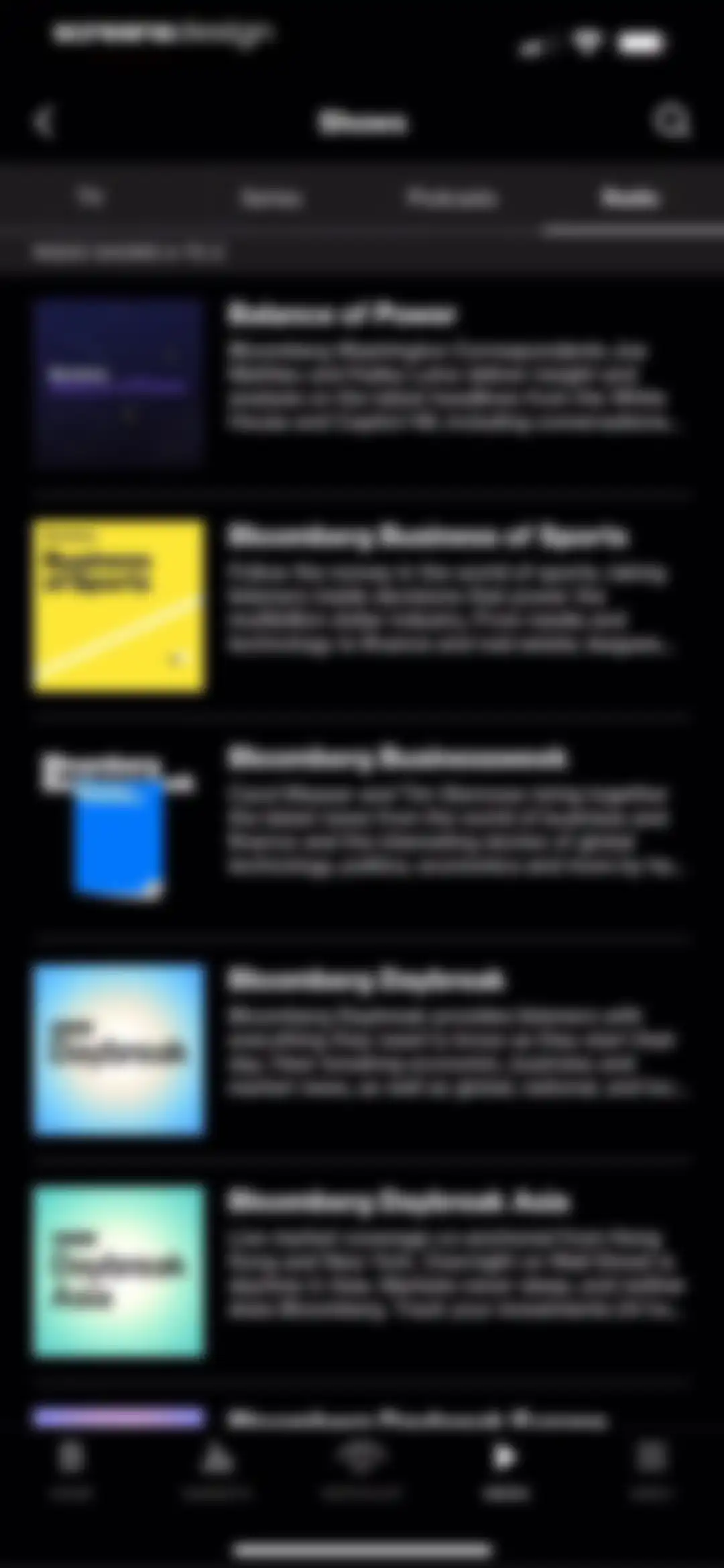 Bloomberg: Business News Daily screen 66