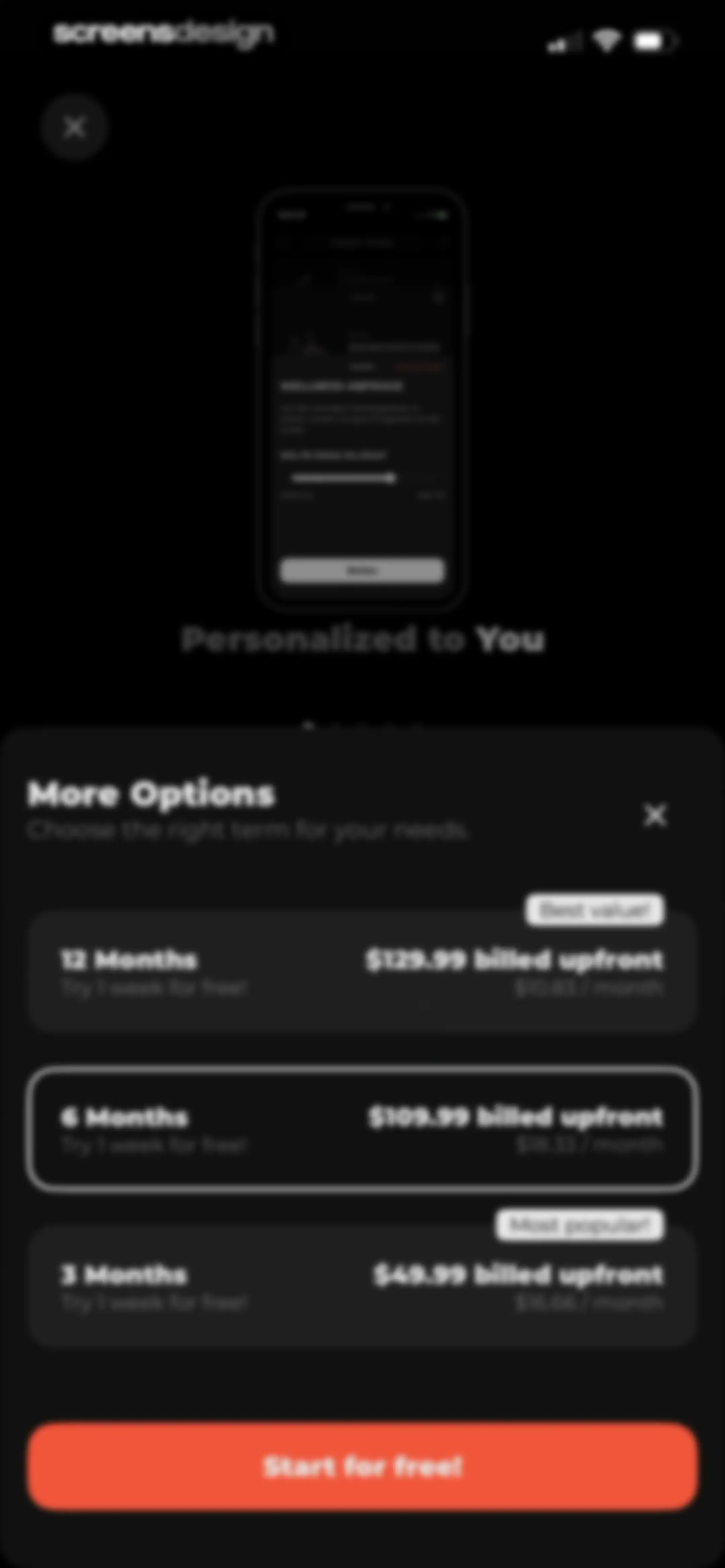 MCI - Personal Training AI screen 50
