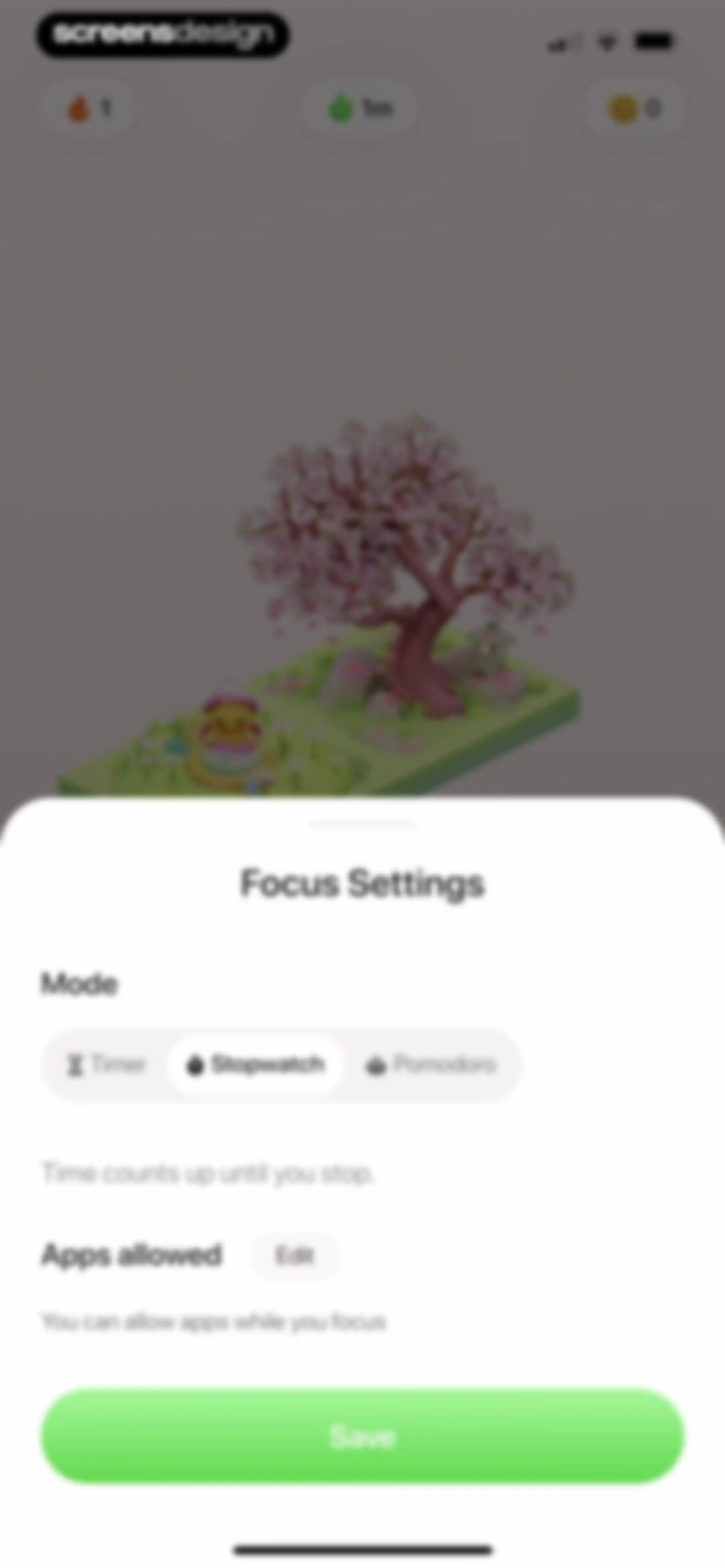 Focus Tree: Timer & Flashcards screen 106
