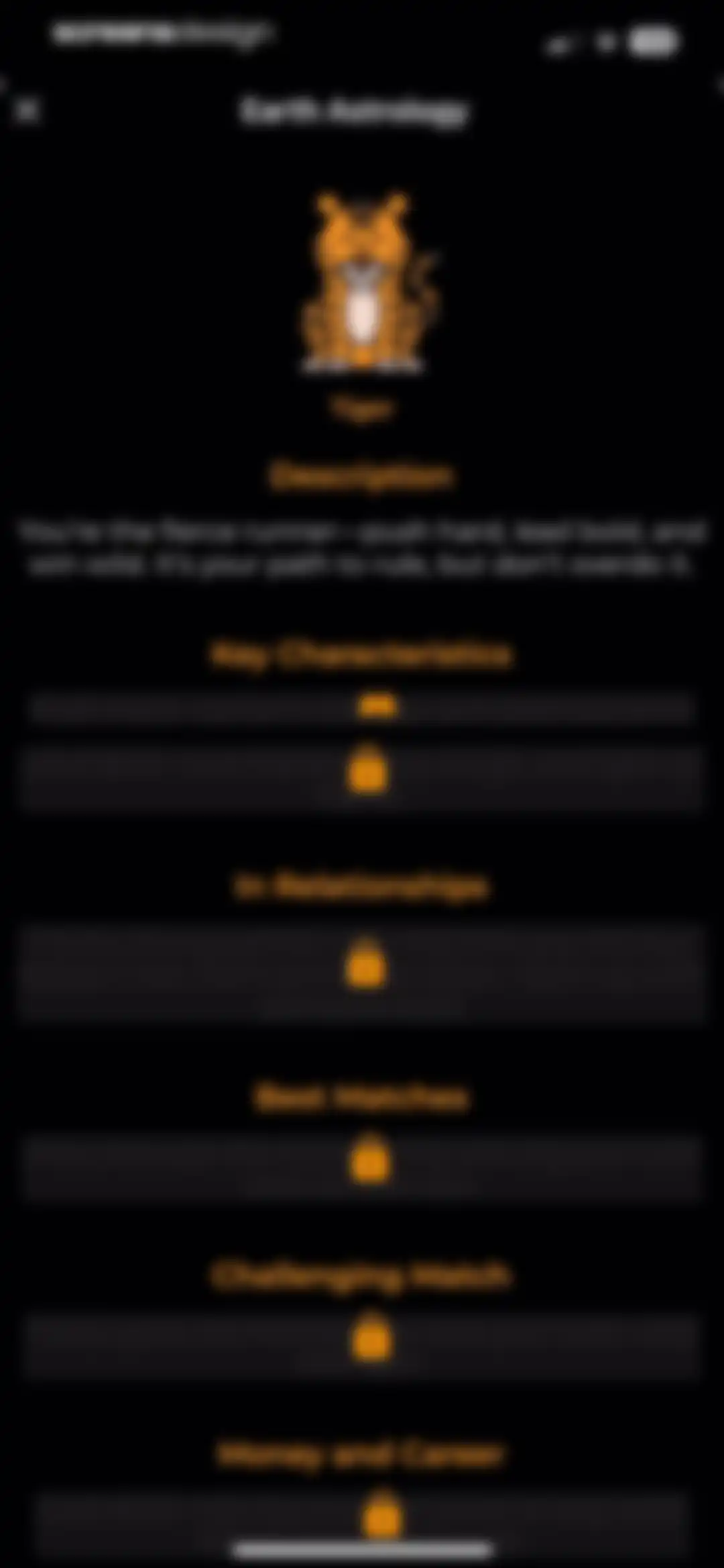 CUE Astrology screen 42