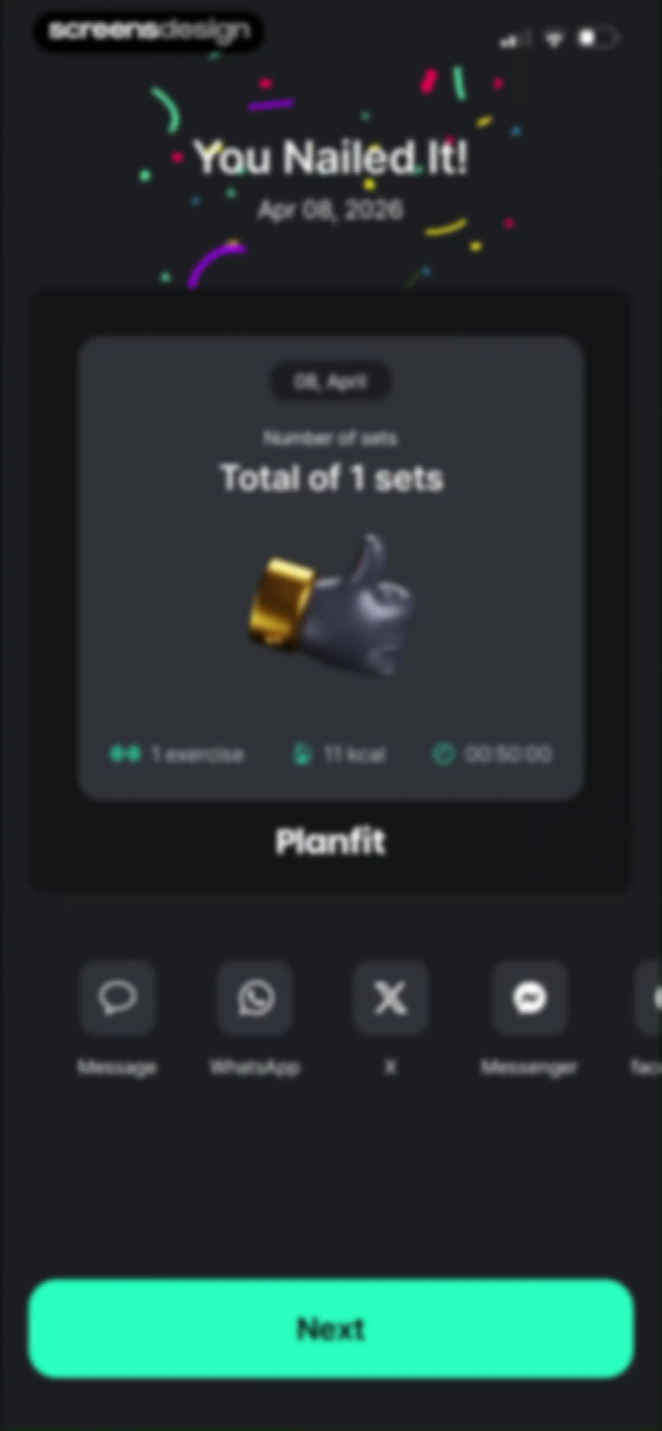 Planfit AI Gym Workout Planner screen 223