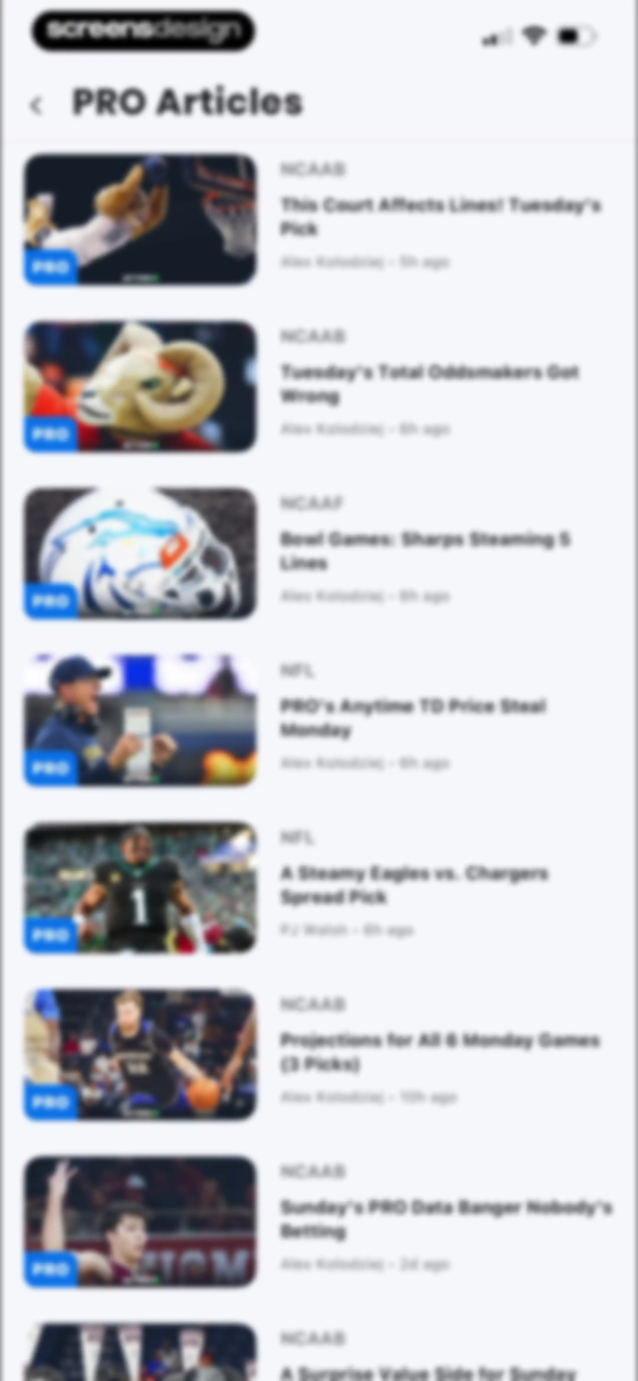 Action Network: Sports Betting screen 135