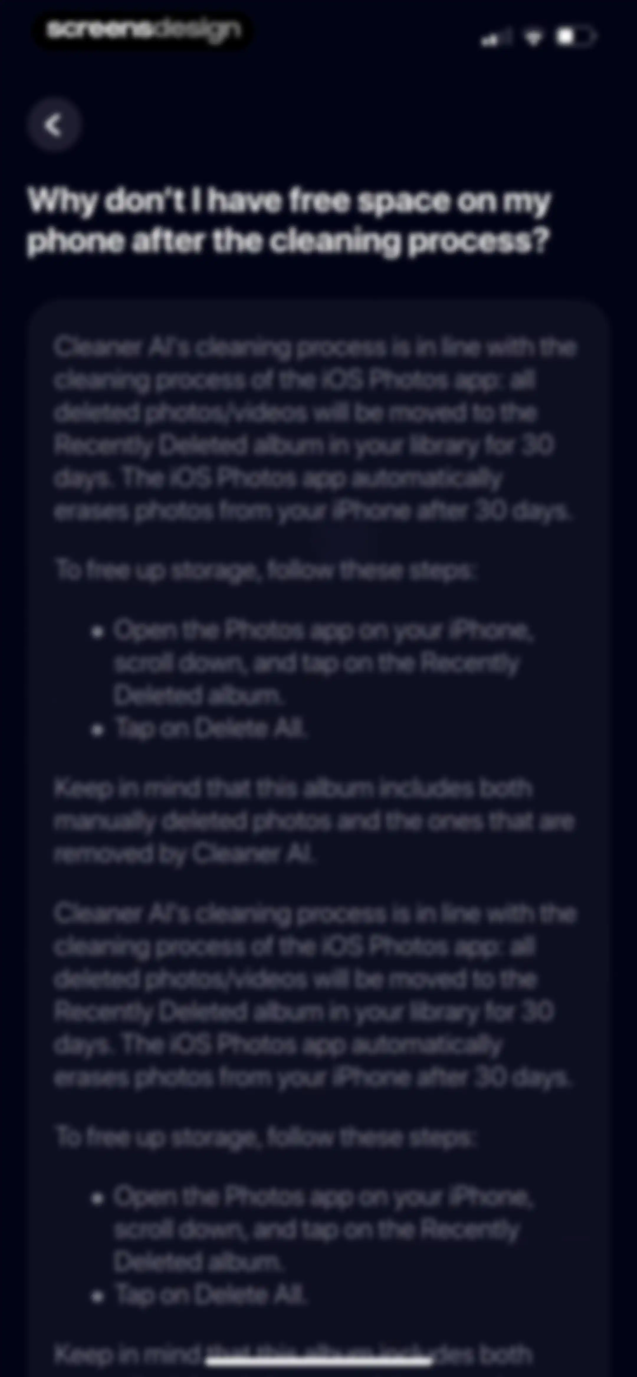 Cleaner AI: Photo Cleanup screen 130