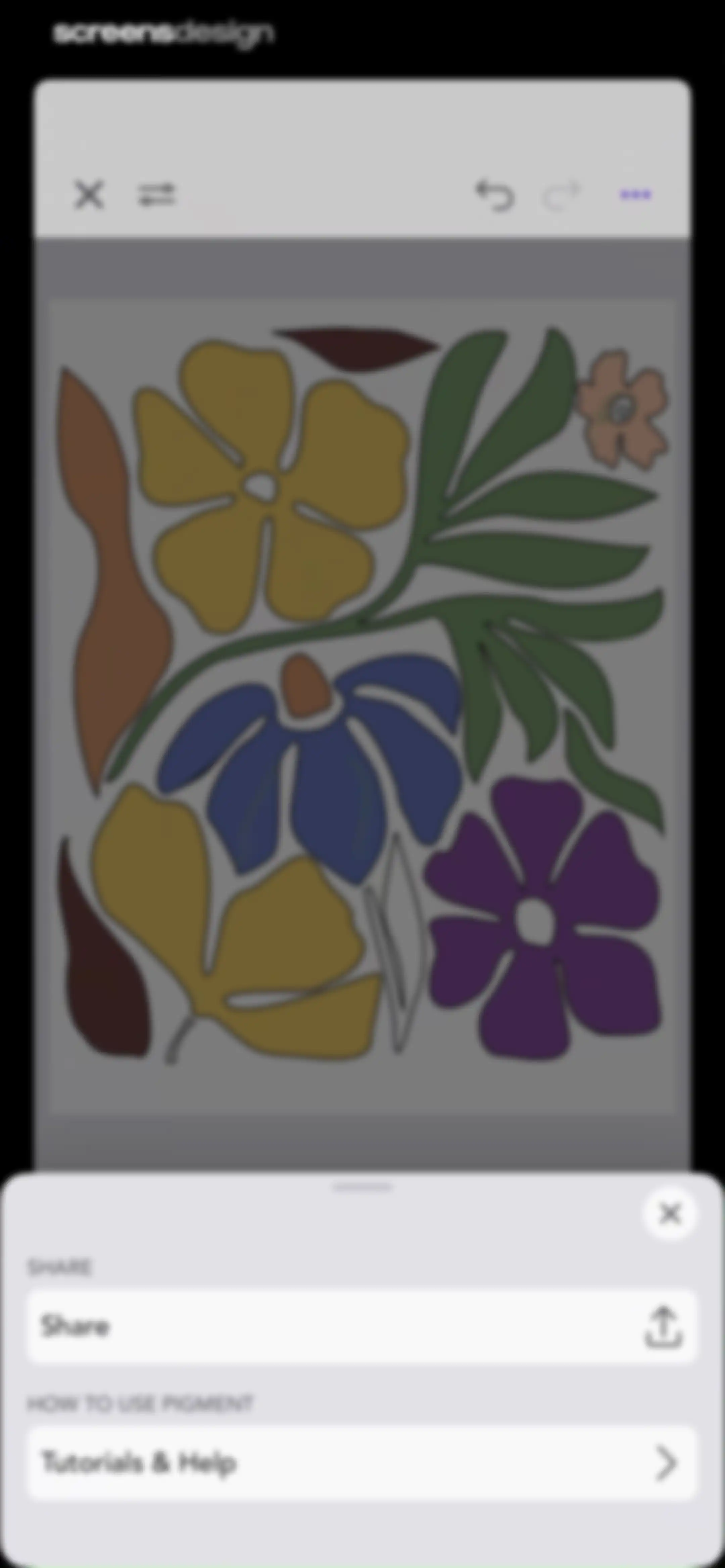 Adult Coloring Book - Pigment screen 56