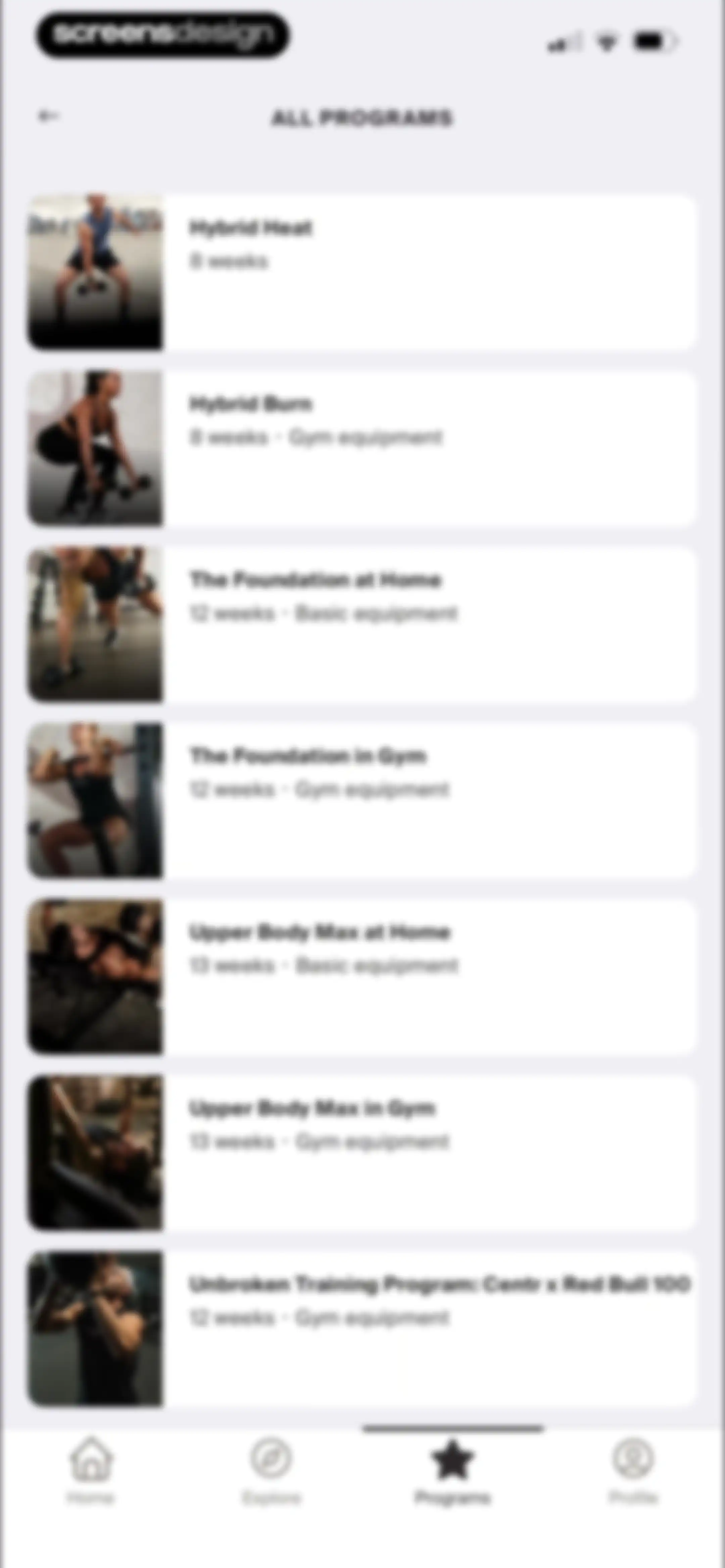 Centr: Strength & Fitness App screen 114