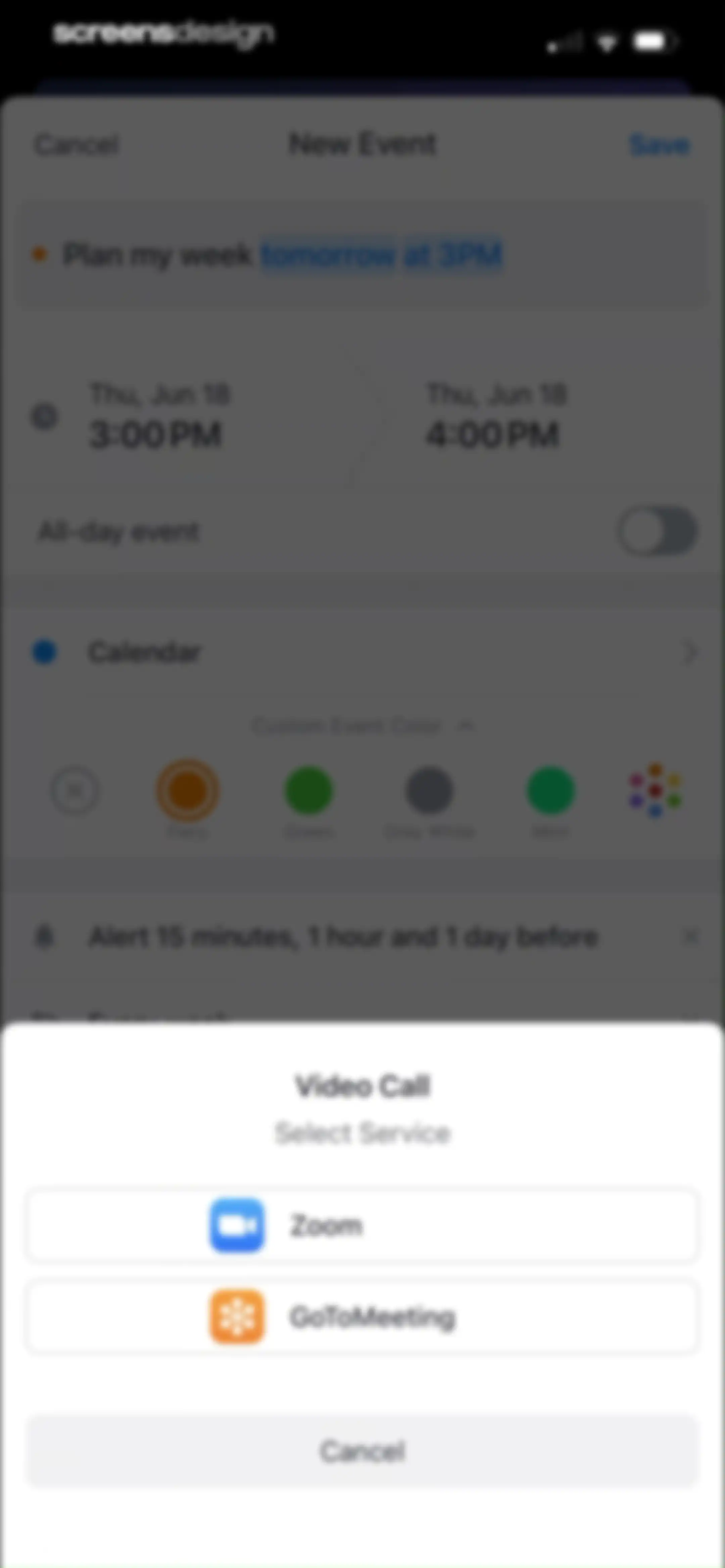 Calendars: Schedule Planner screen 29