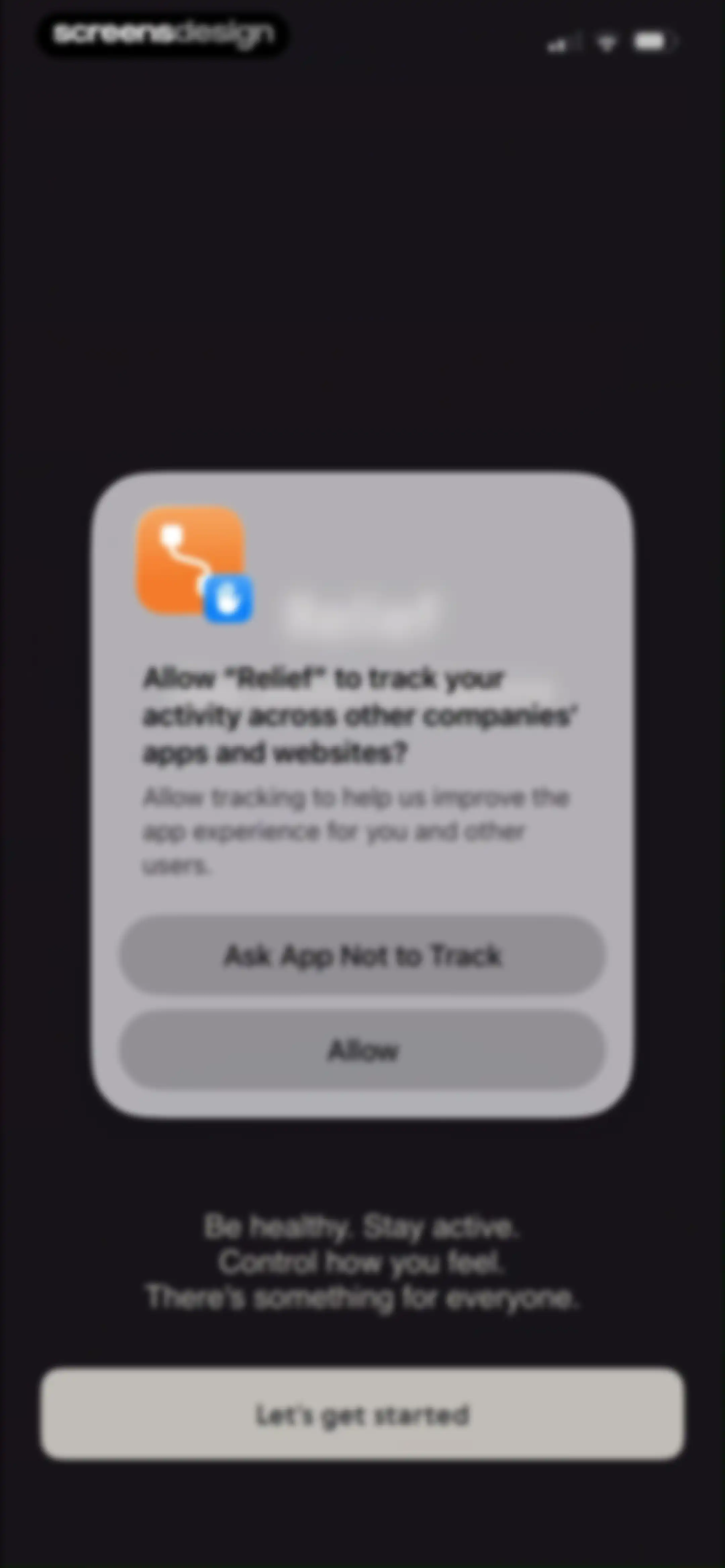 Relief - Migraine Tracker screen 2