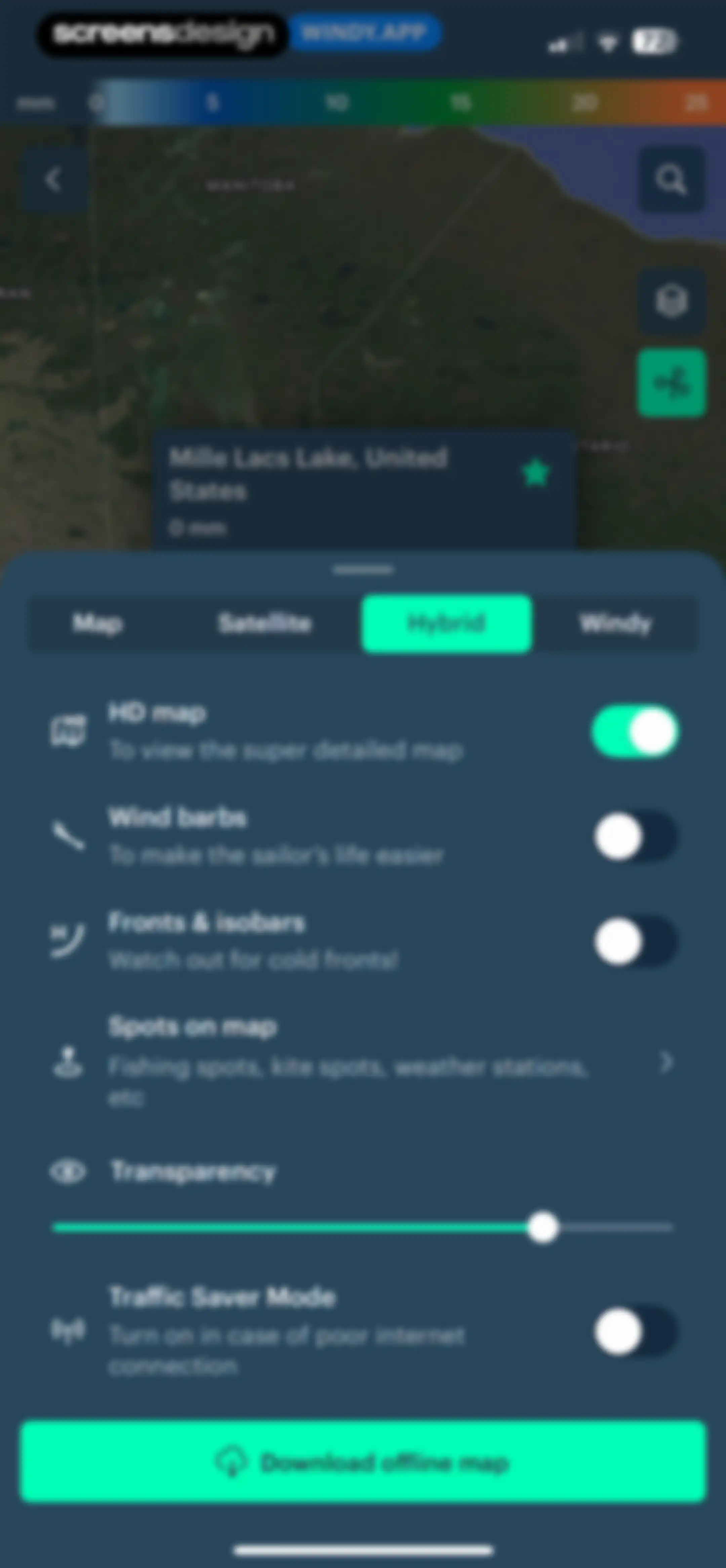 Windy.app — Wind, Tides, Radar screen 76