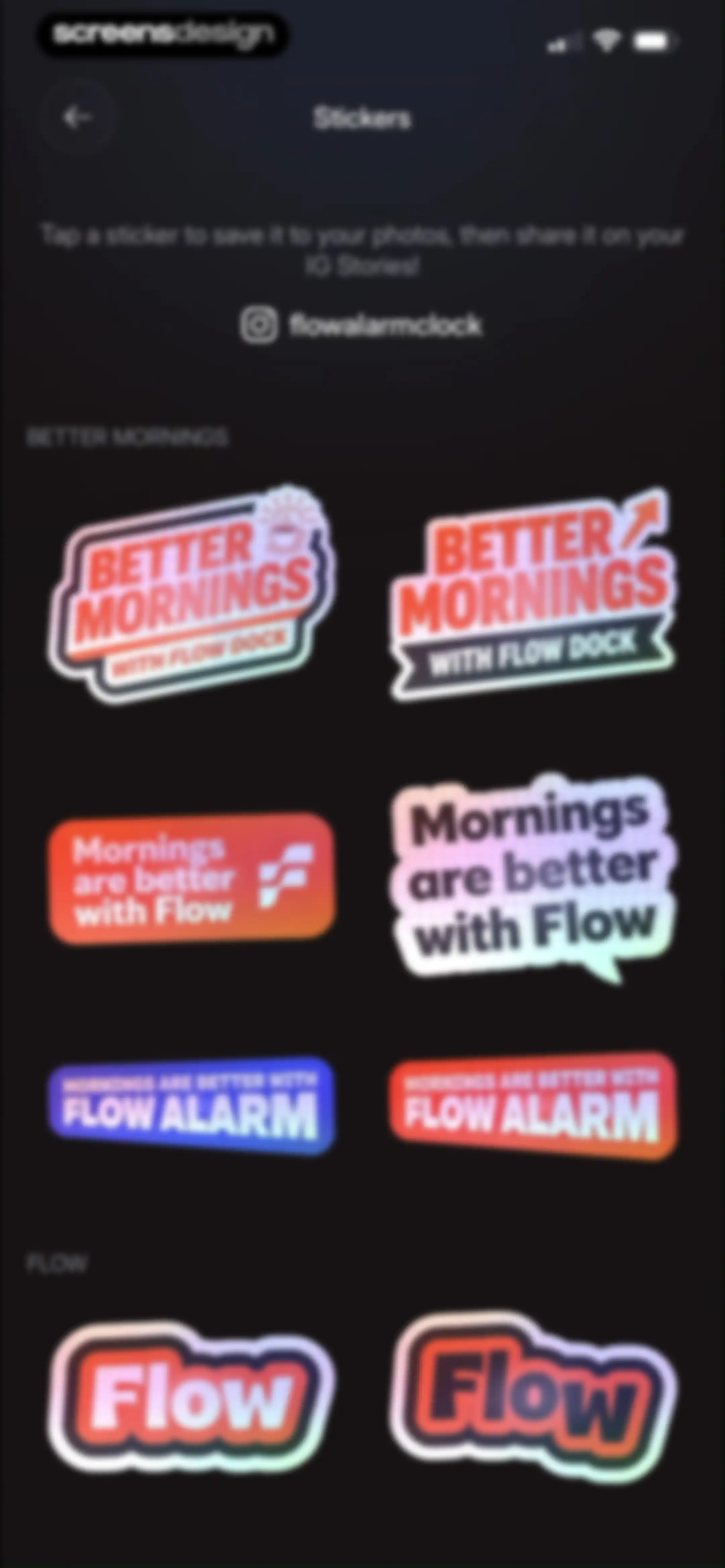 Flow - Wake Up screen 102