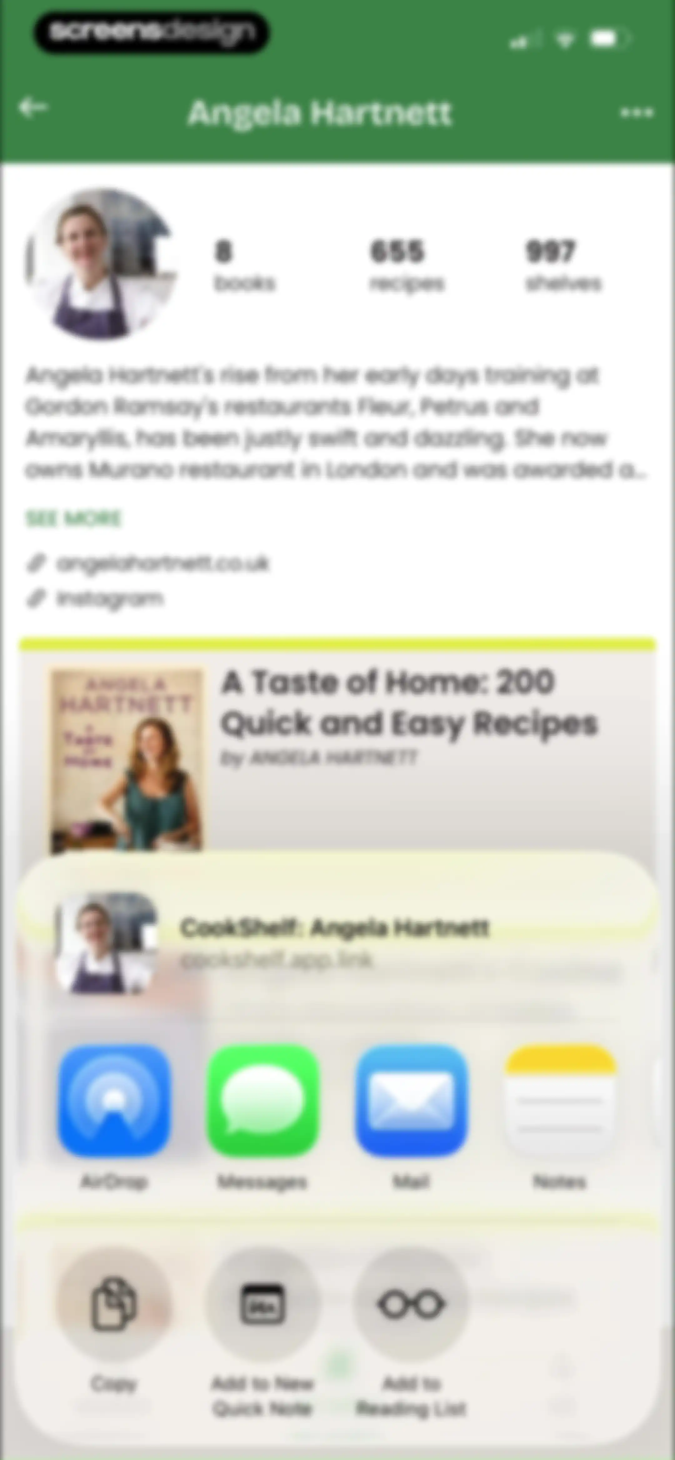 CookShelf: Search Cookbooks screen 41