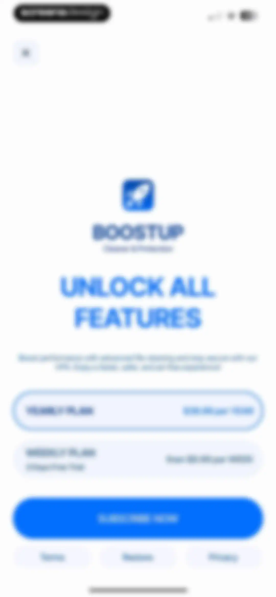 BoostUp Cleaner & Protection screen 3