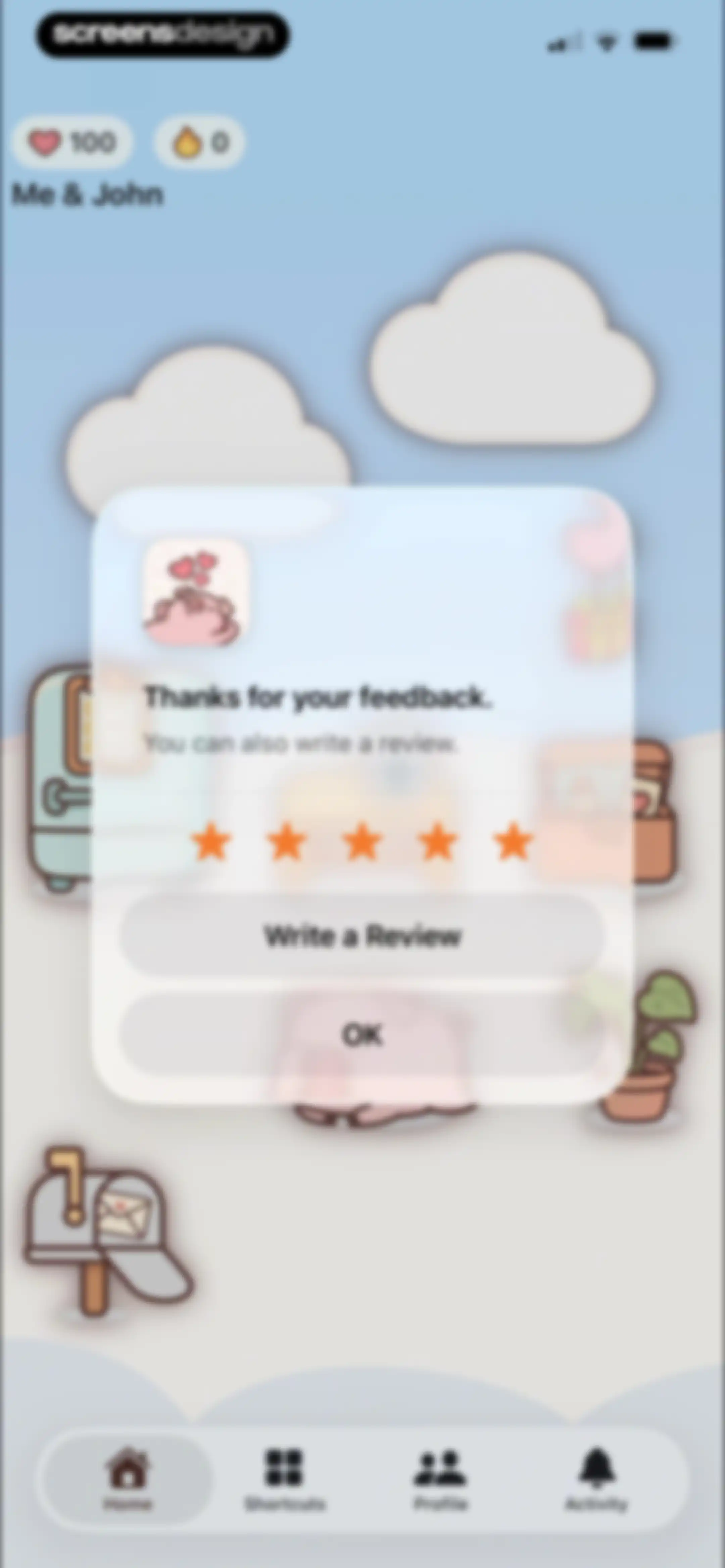 lovelee couples: love note app screen 22