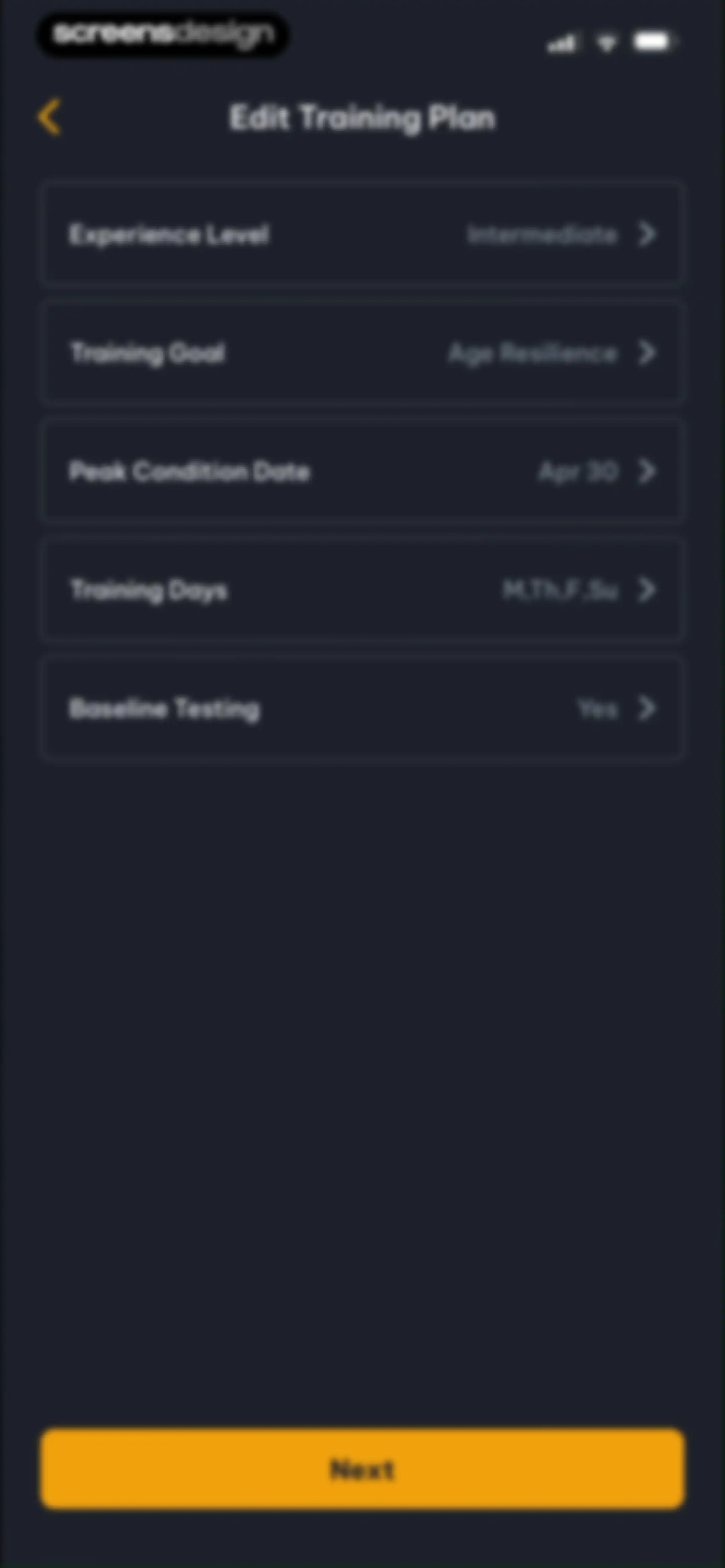 Peak Strength screen 80