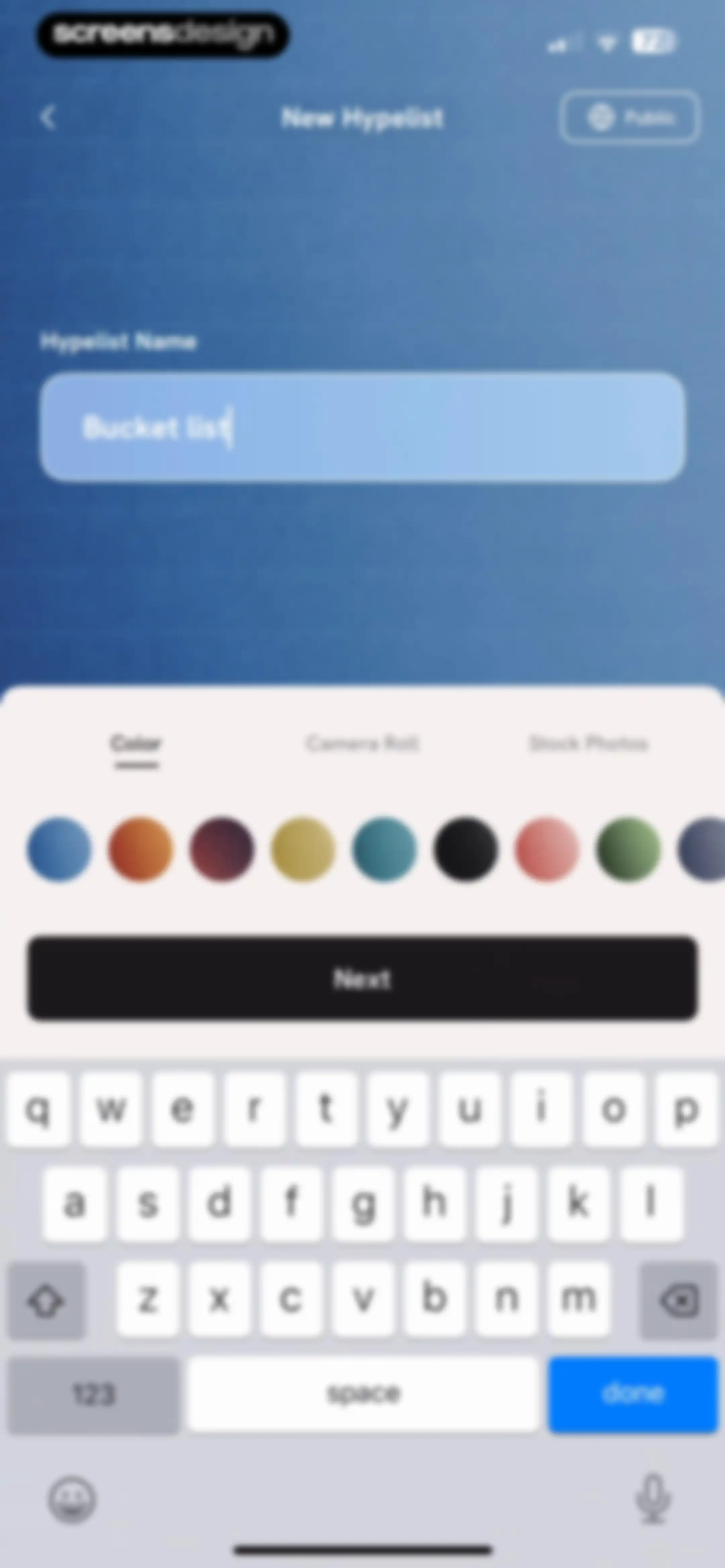 Hypelist: Create & Share Lists screen 134