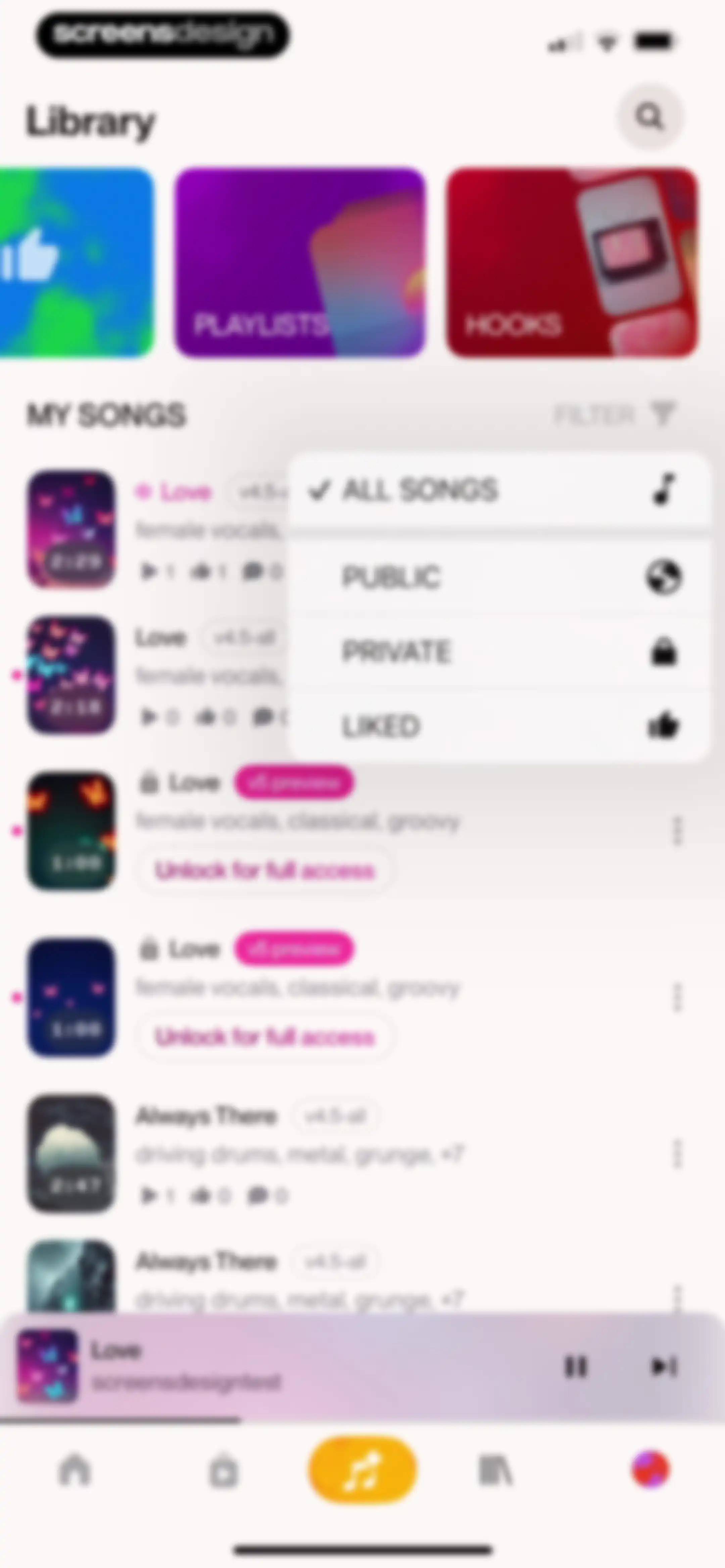 Suno - AI Songs, Music, Lyrics screen 106