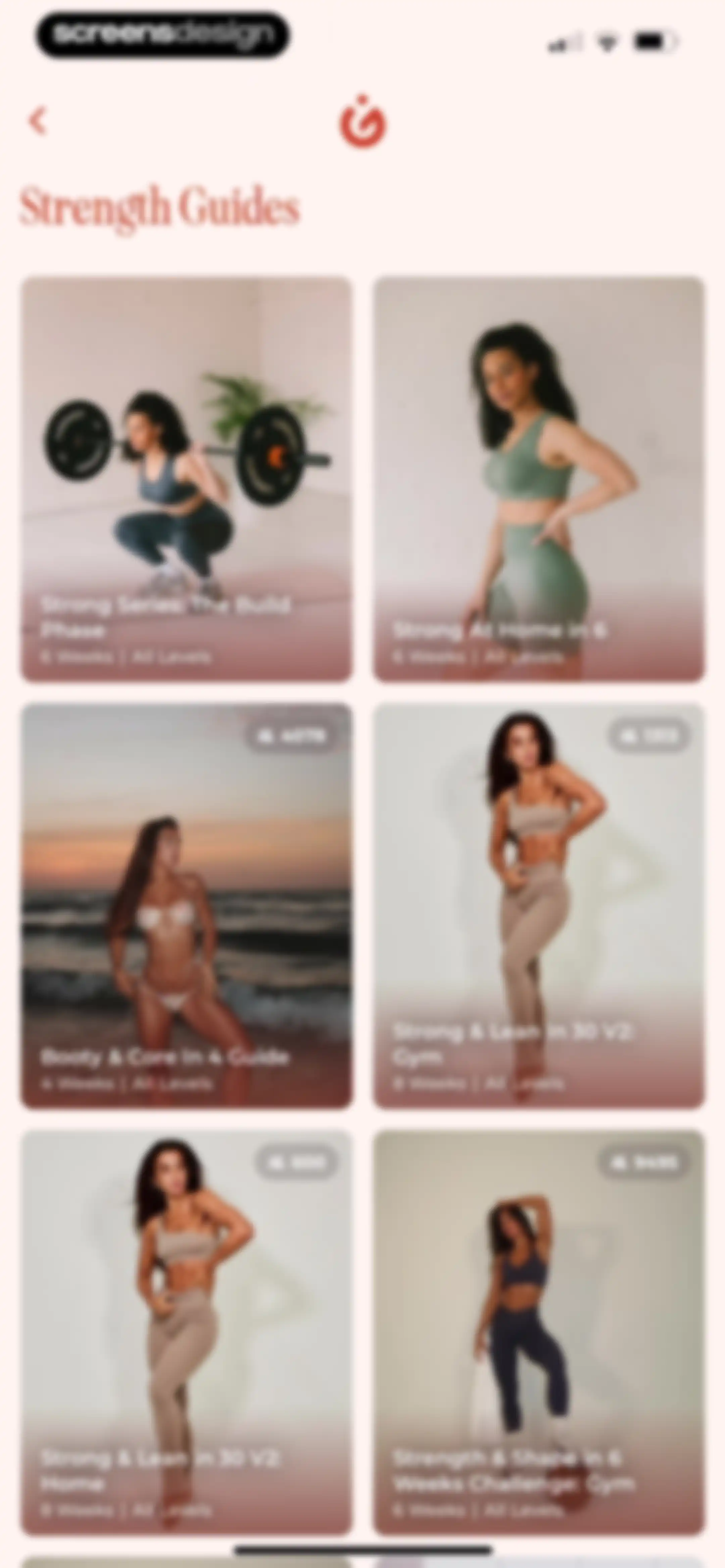 WeGLOW: Home Workout for Women screen 128