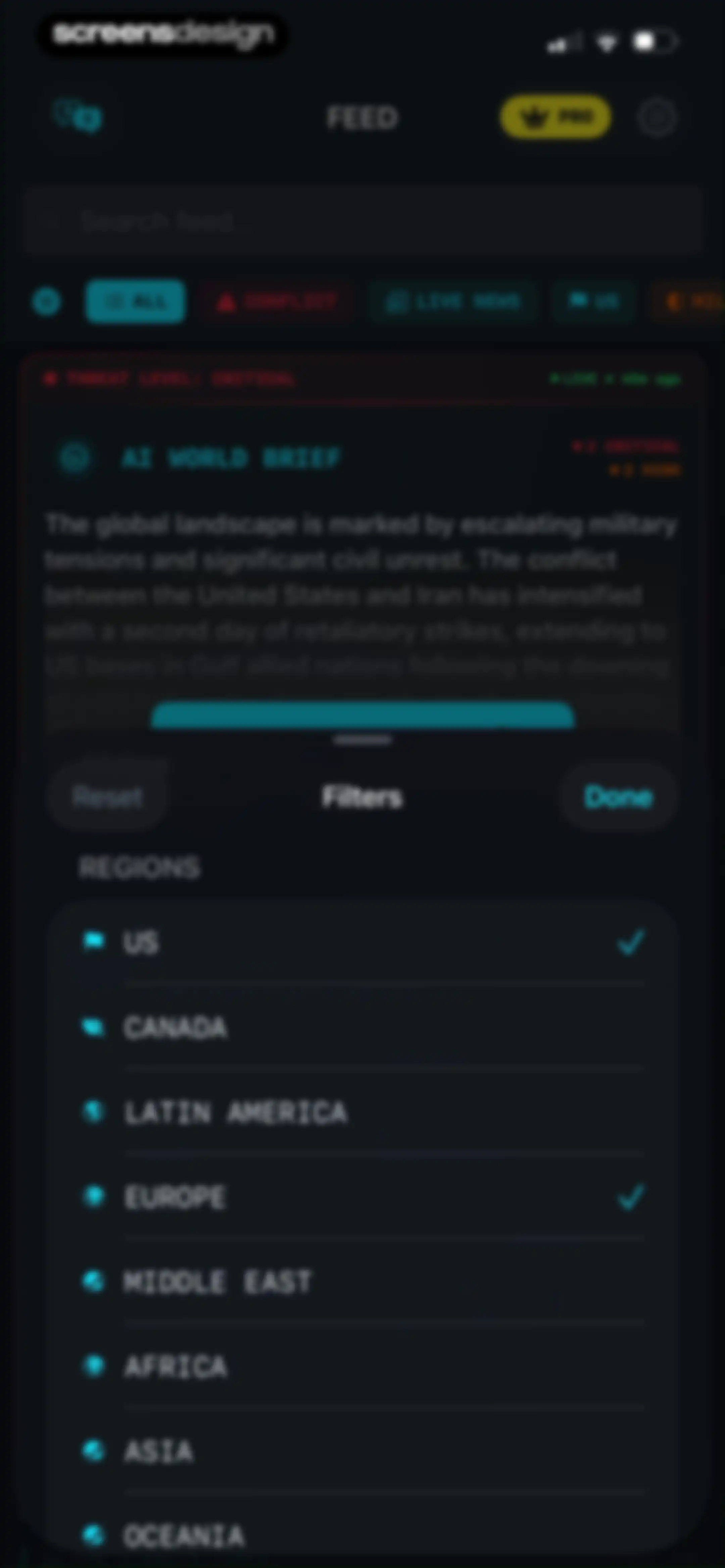 World Monitor Real-Time Intel screen 31