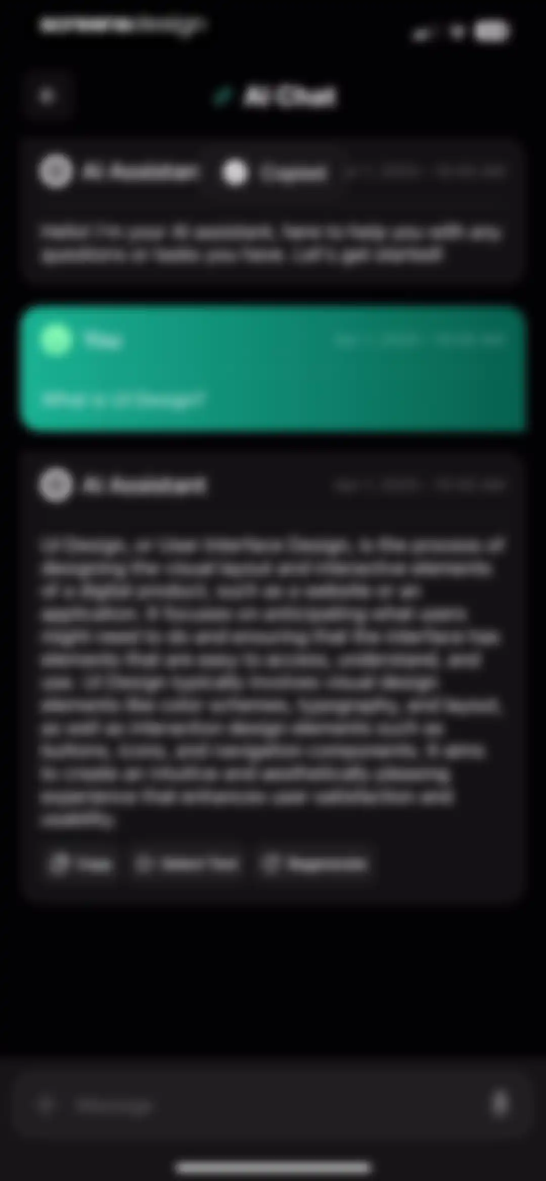 NextGen AI Chat Assistant screen 16