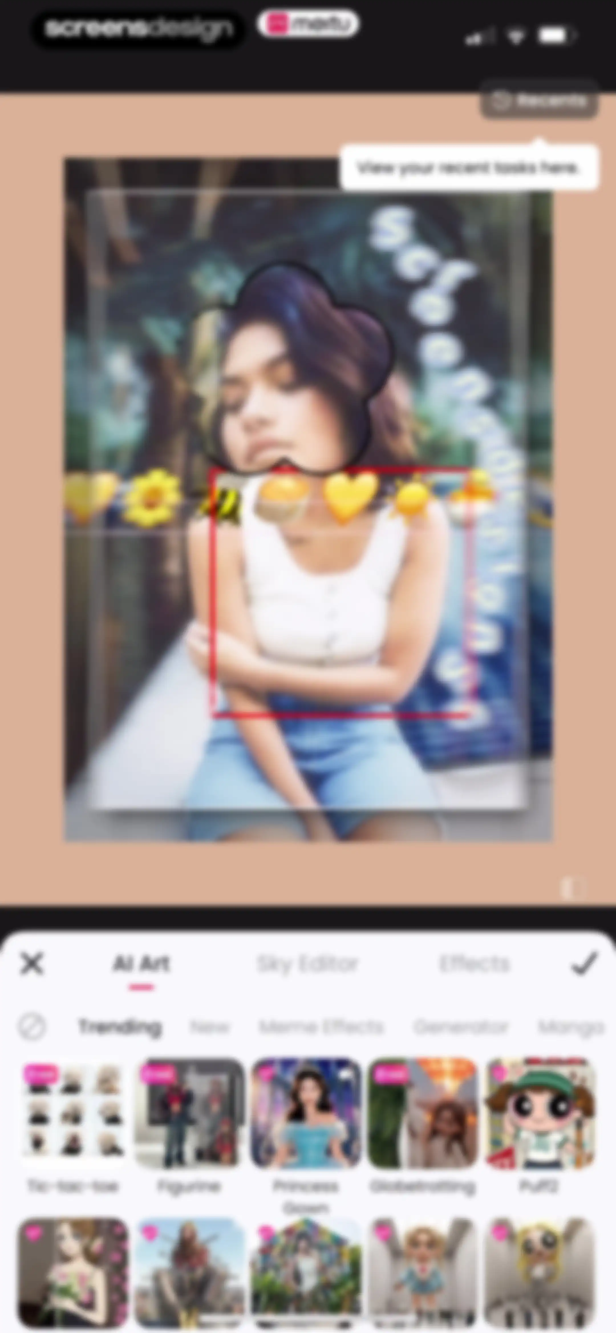 Meitu AI Photo & Video Editor screen 112