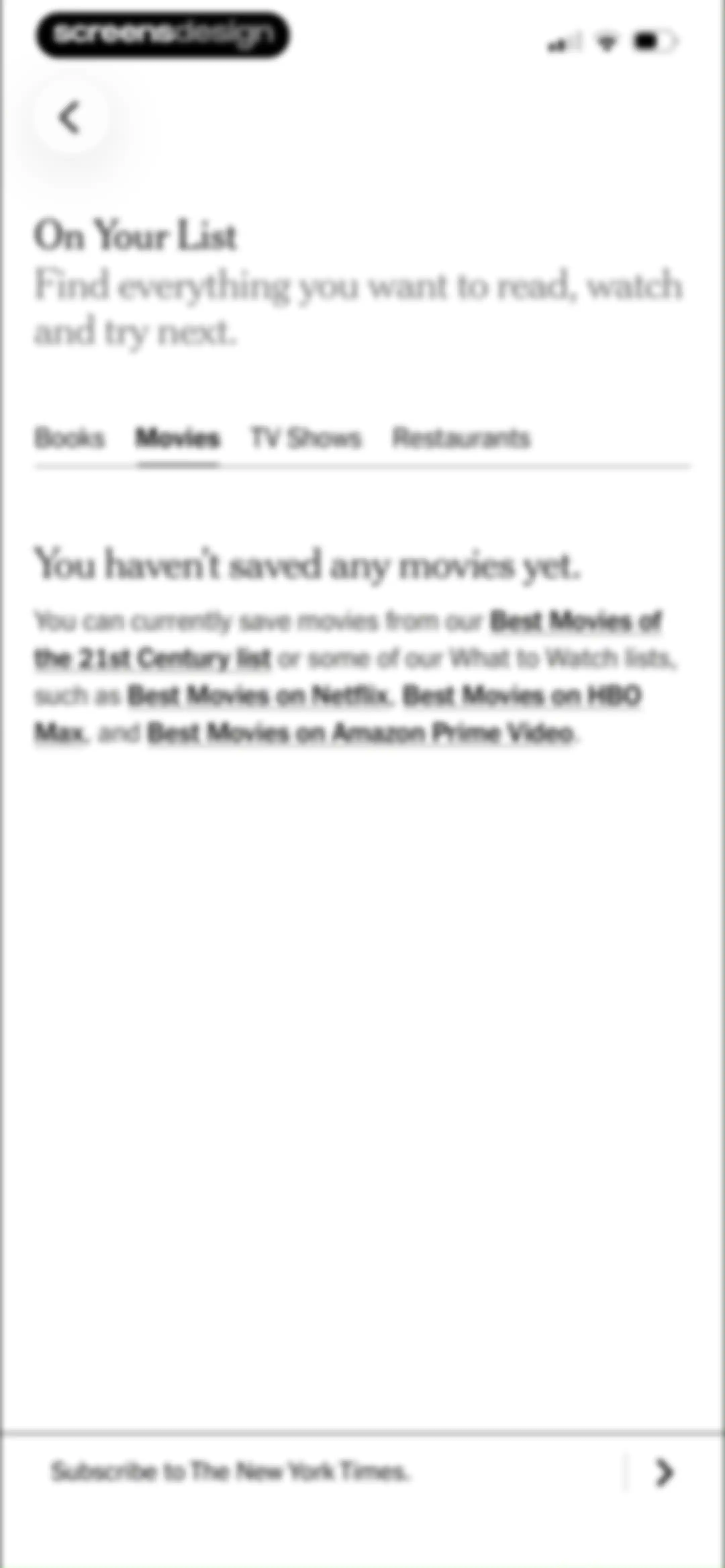 NYTimes: US and Global News screen 87