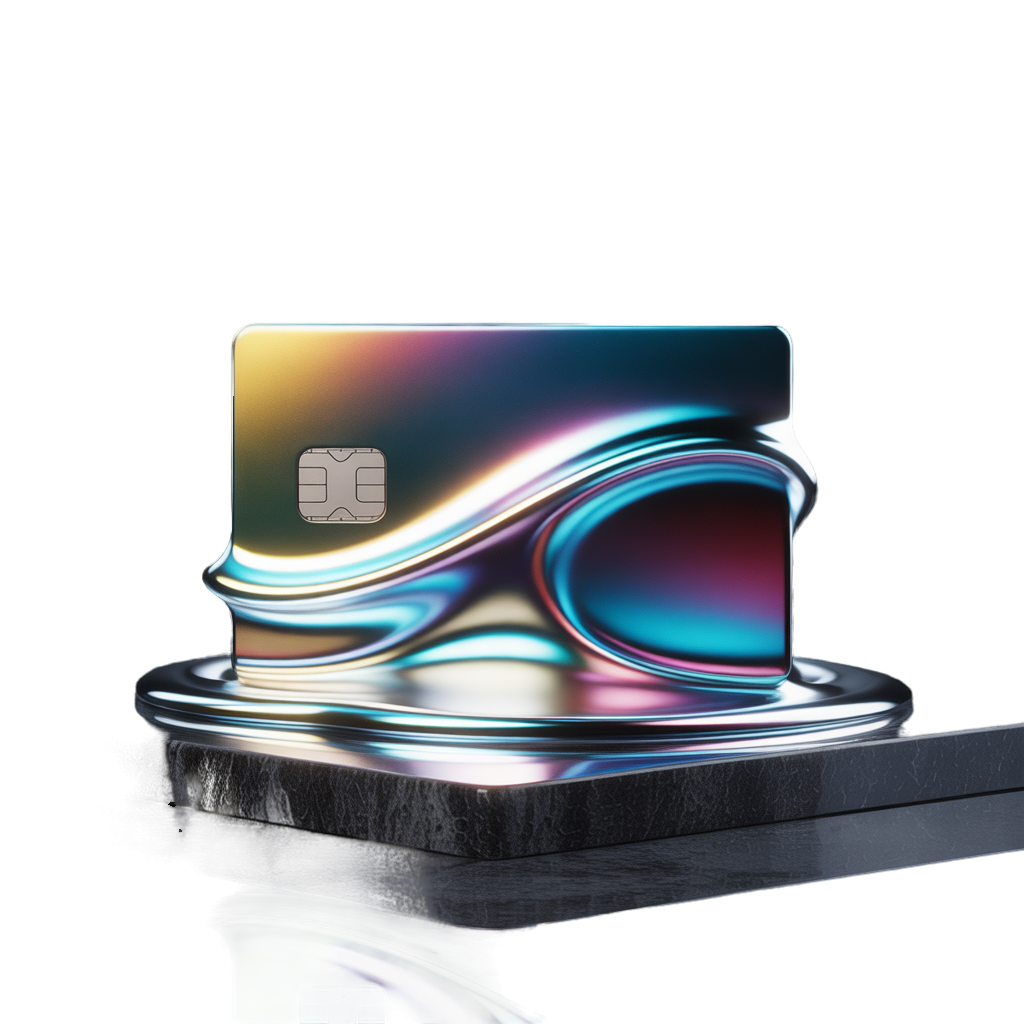 3D liquid metal credit card