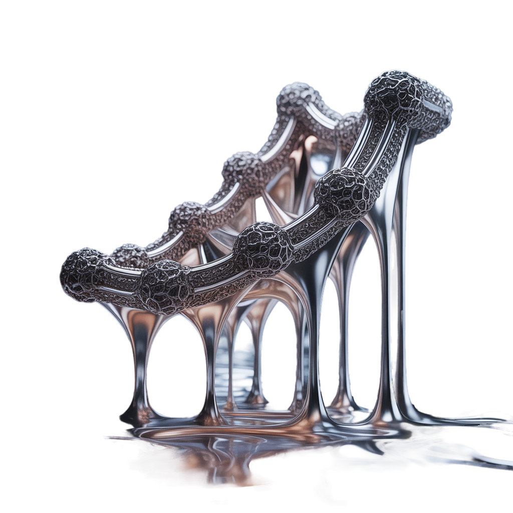 3D liquid metal chart