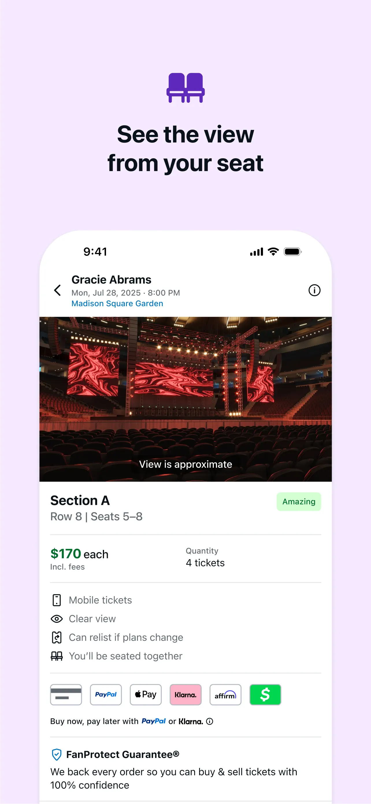 StubHub: Event Tickets App Store screenshot 3