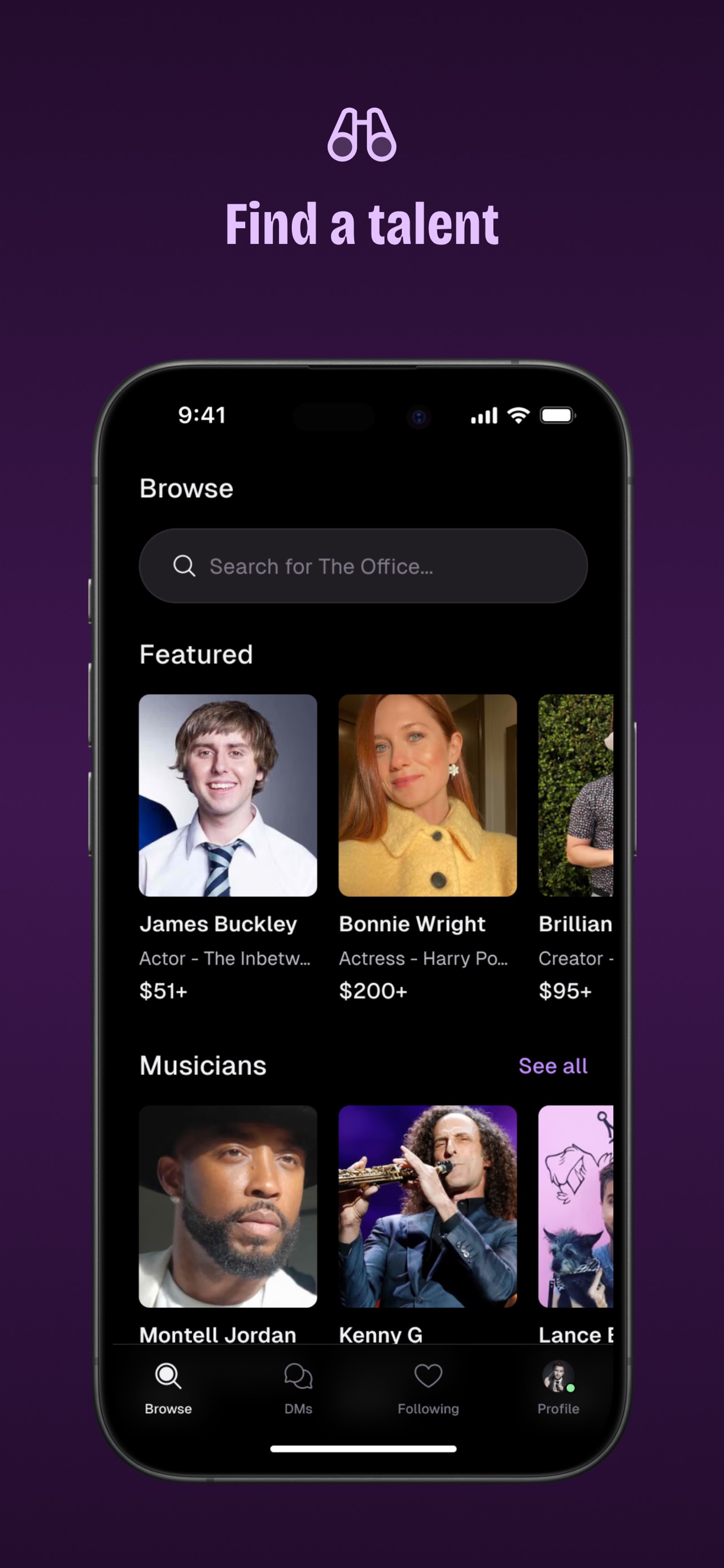 Cameo - Personal celeb videos App Store screenshot 1