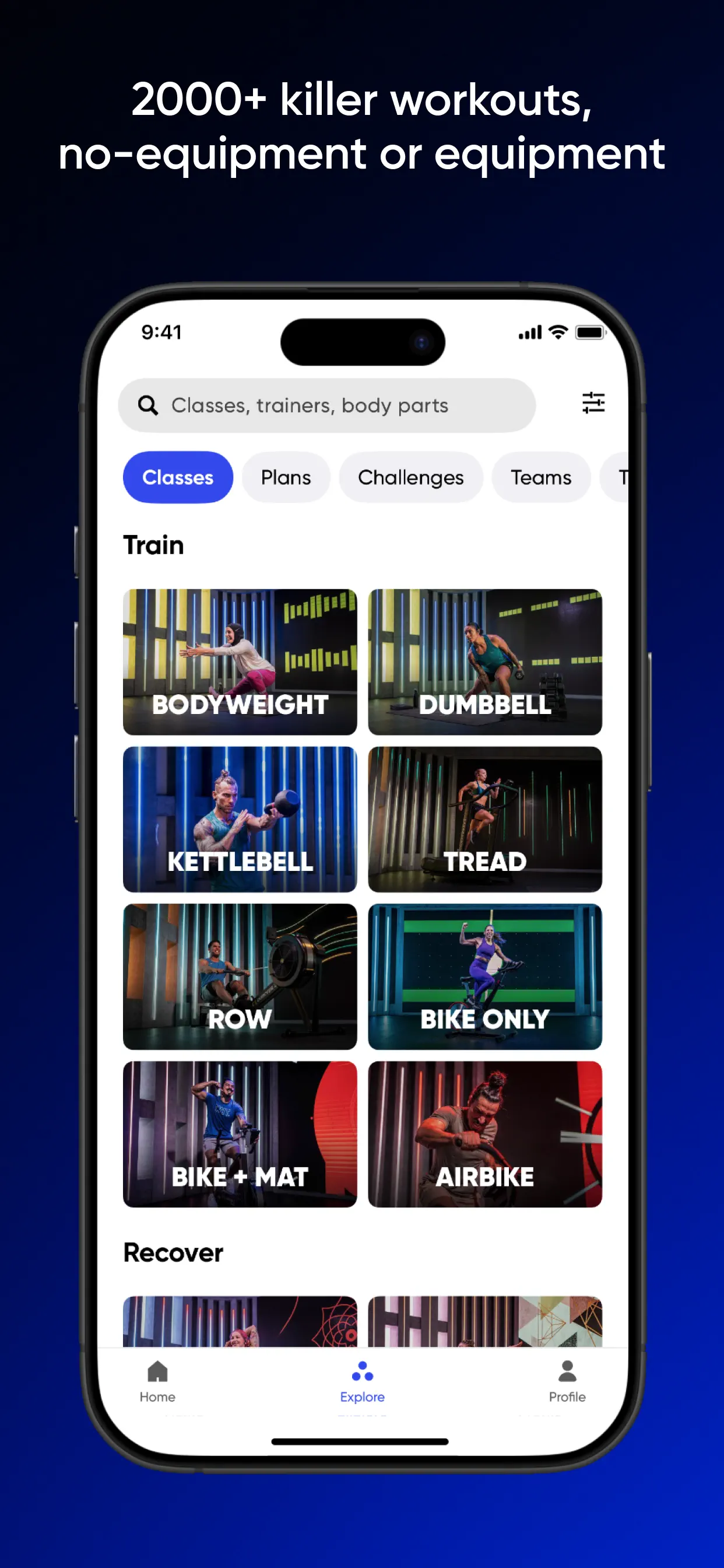 Fiit: Workouts & Fitness Plans App Store screenshot 1