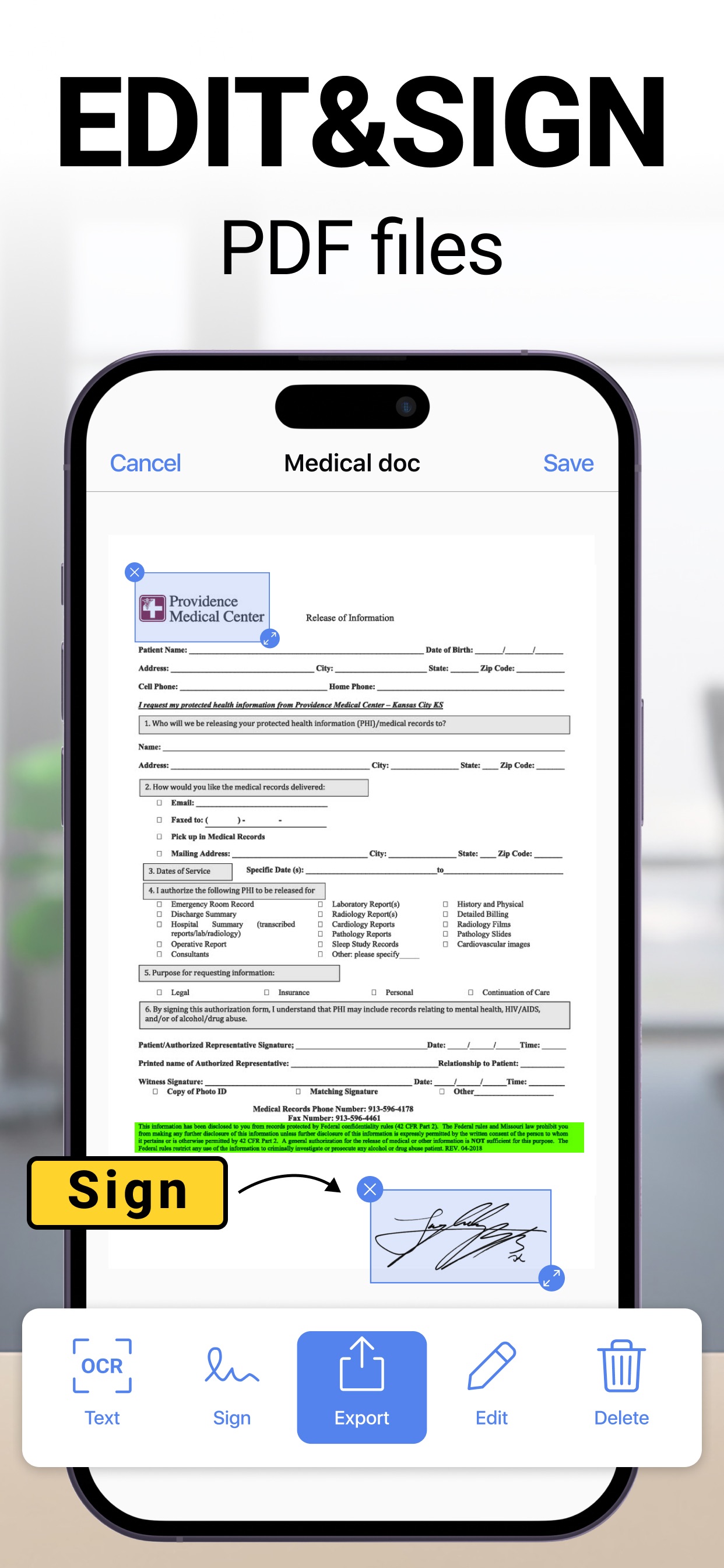 Photo to PDF Convert Scanner + App Store screenshot 1