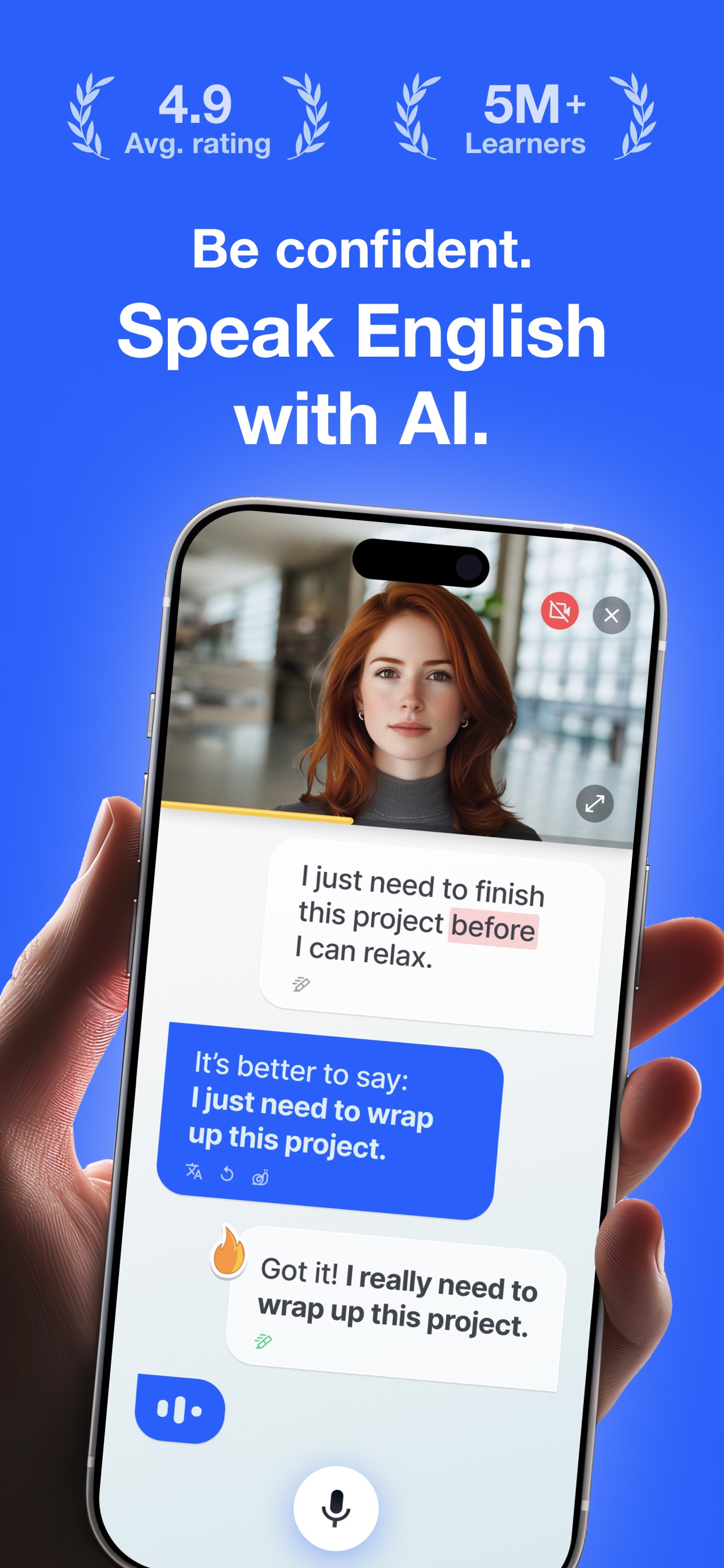 Speak English with Loora AI App Store screenshot 3