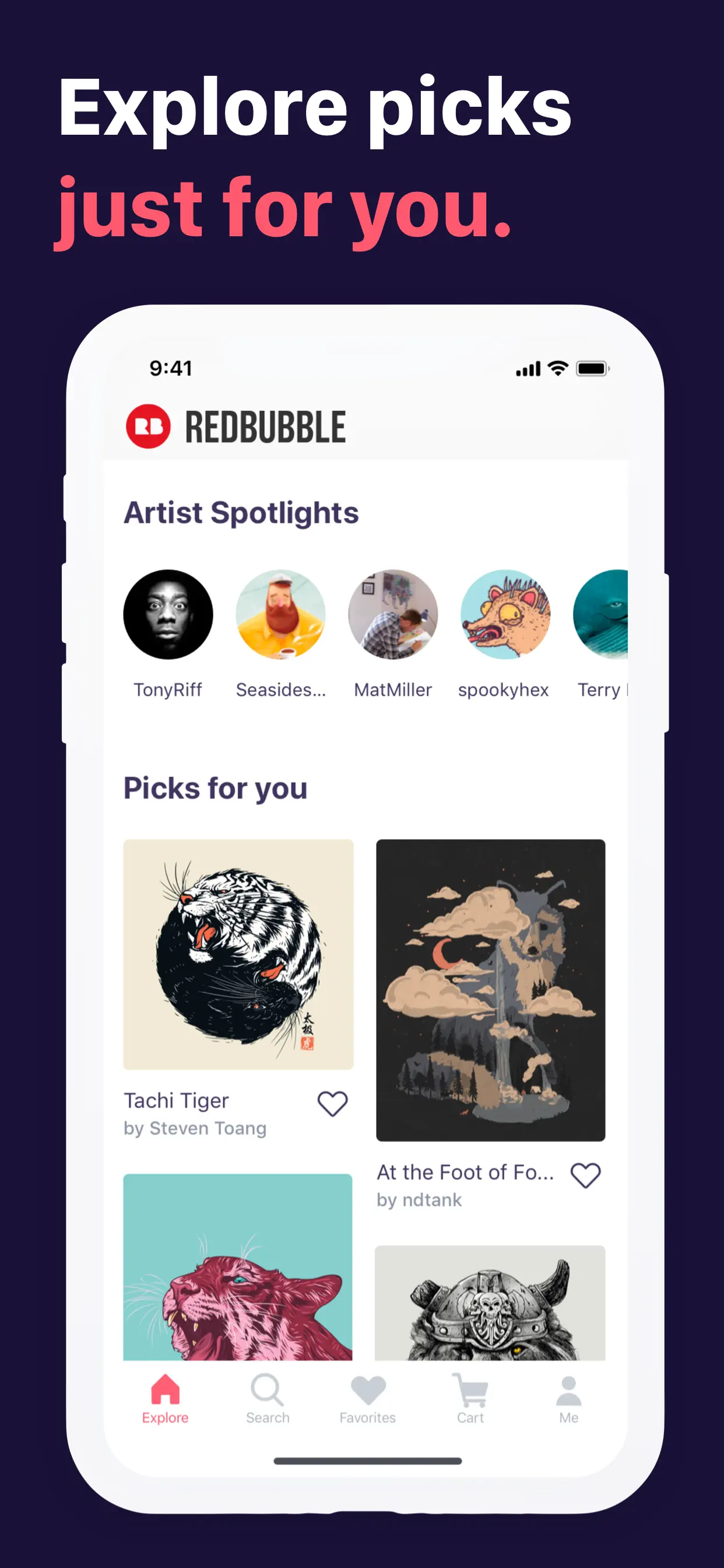 Redbubble - Shop original art App Store screenshot 3