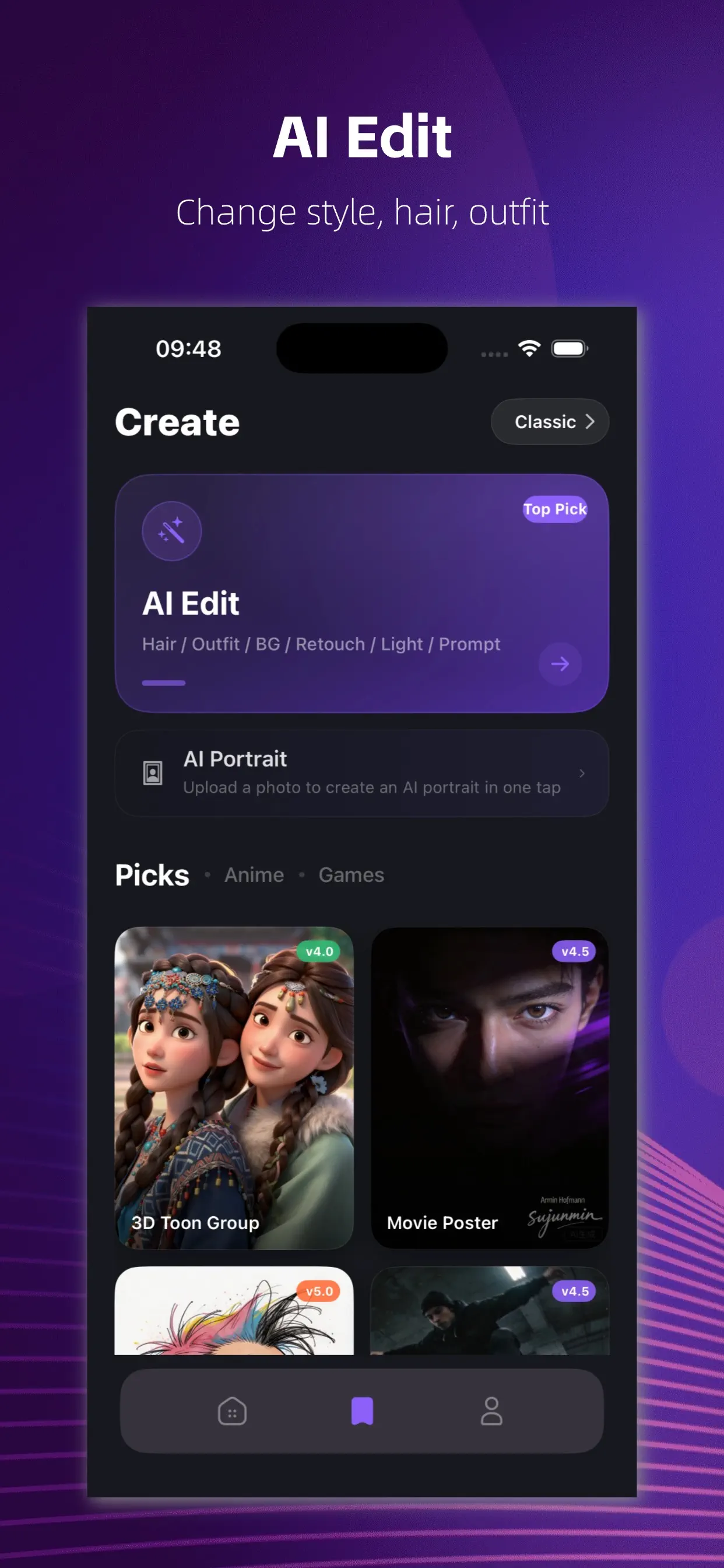 AI Face Changer App Store screenshot 2