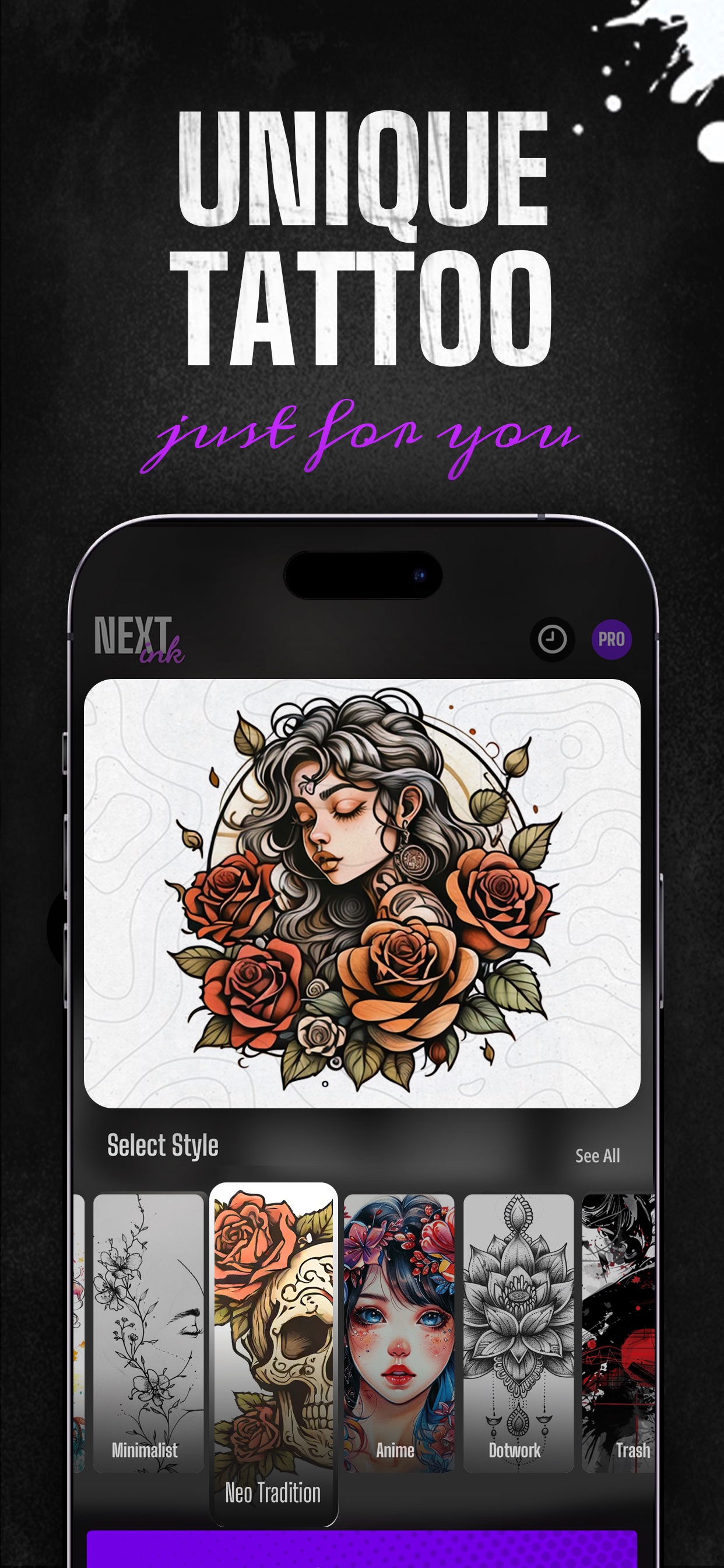 Next Ink: AI Tattoo Design App Store screenshot 3
