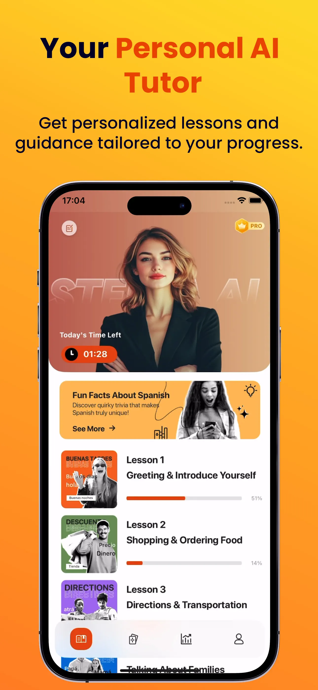 Stella: Learn Spanish AI App Store screenshot 1