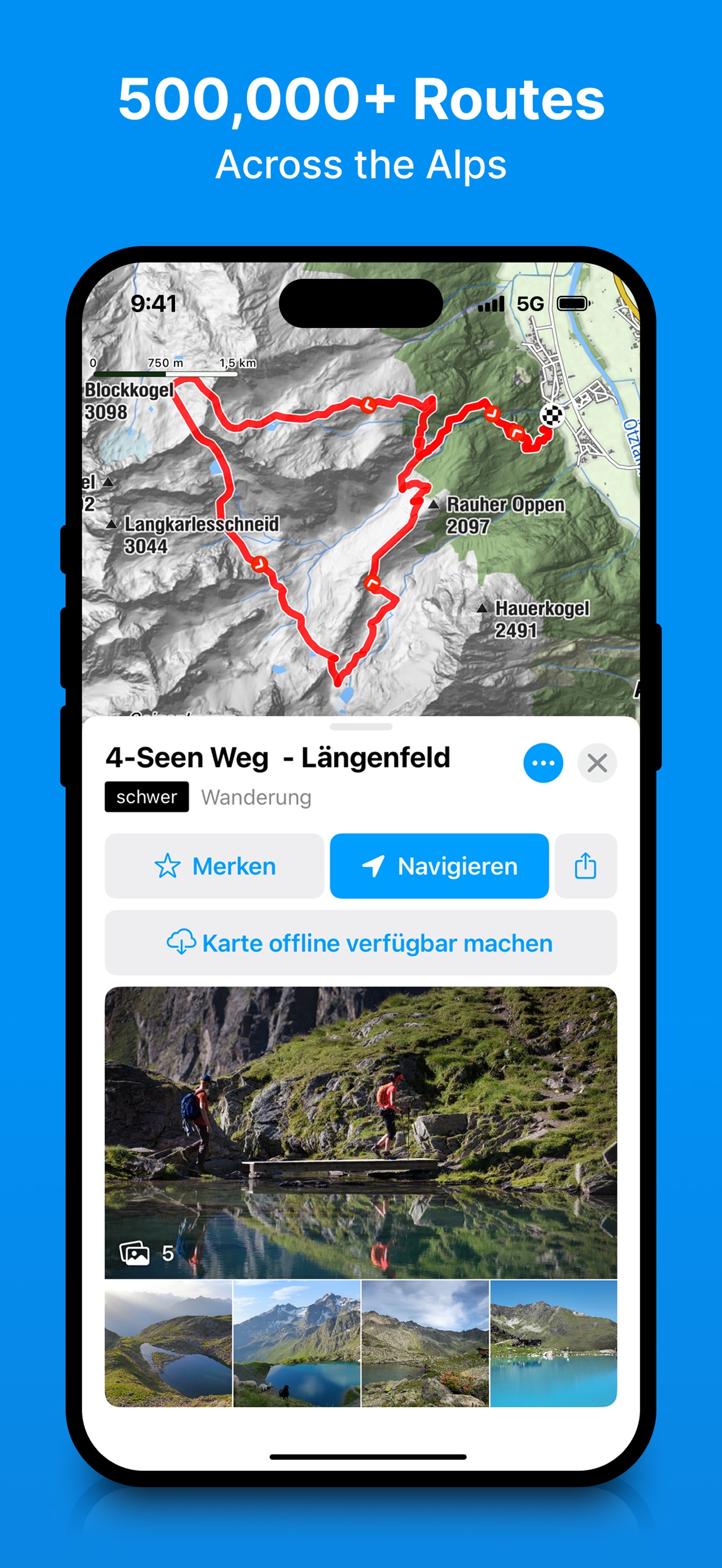 bergfex: Hiking & Tracking App Store screenshot 3
