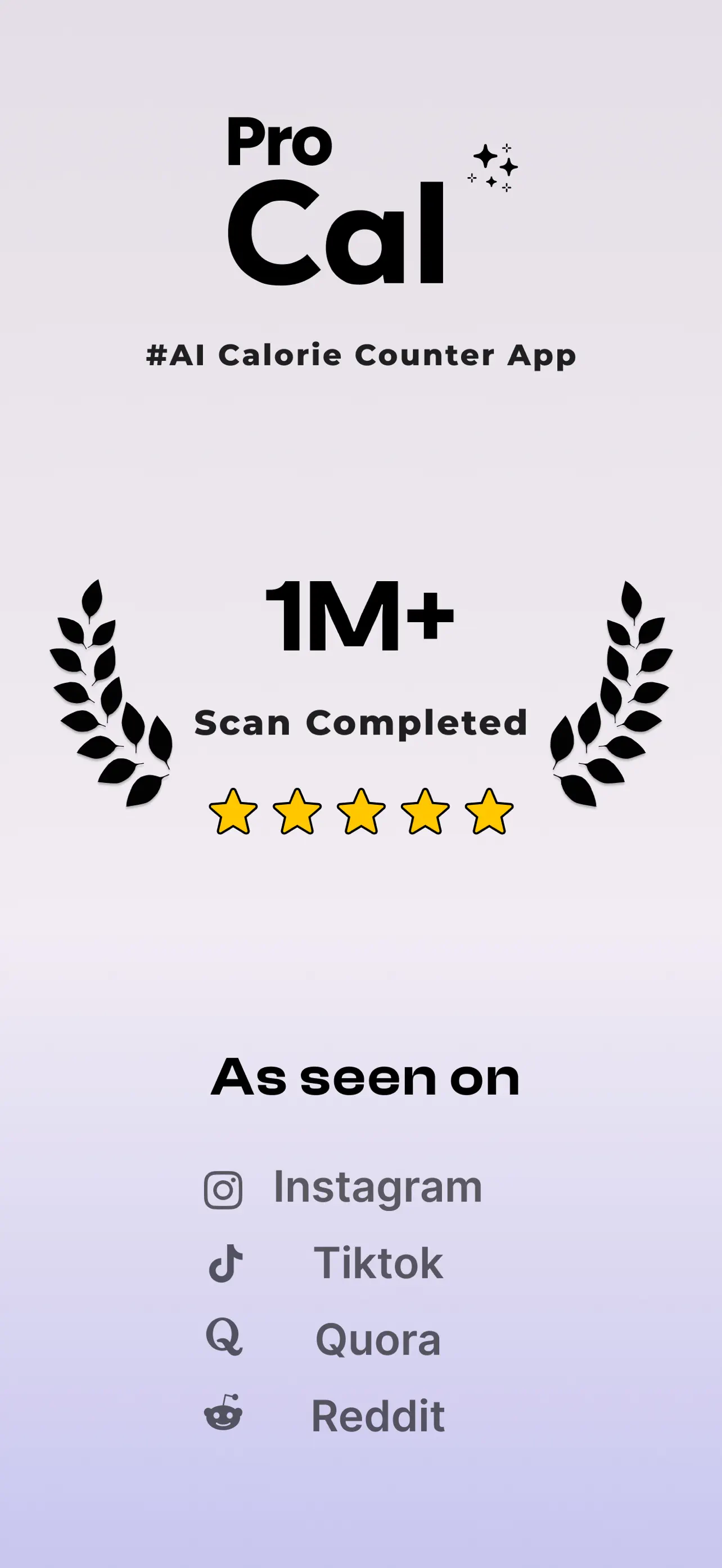 Pro Cal - AI Calorie counter App Store screenshot 1