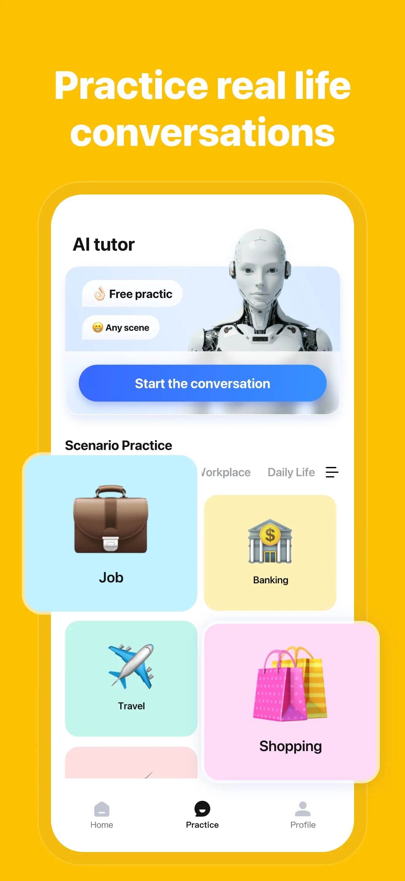 LangLearn: AI English Tutor App Store screenshot 3