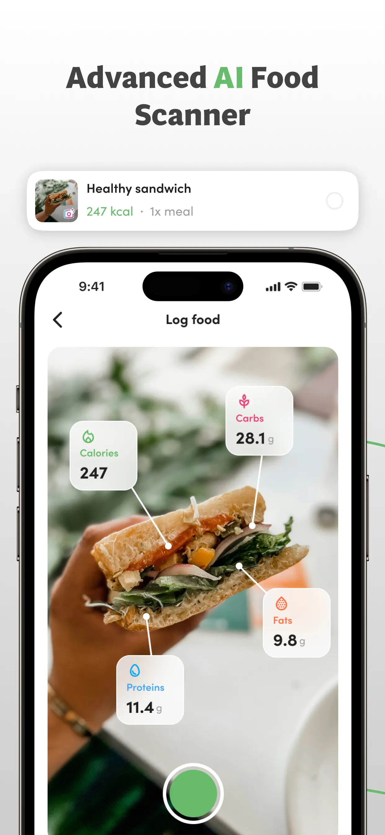 Calories and nutrition tracker App Store screenshot 4