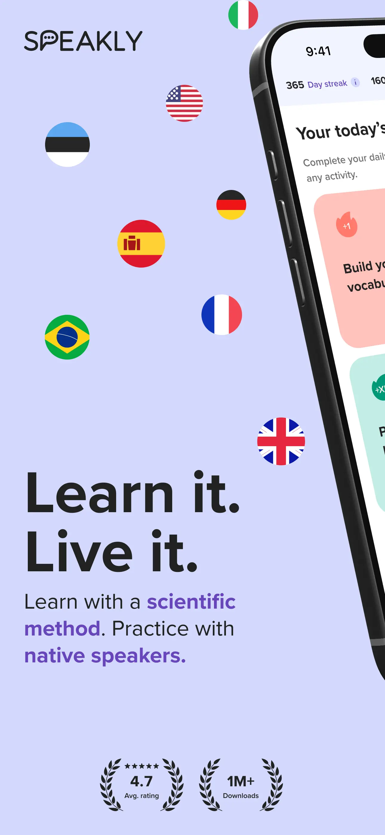 Speakly: Learn Languages Fast App Store screenshot 1