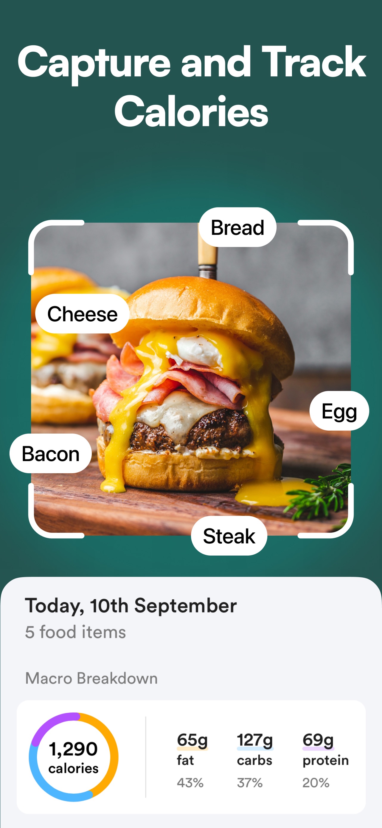 Diet & Food Tracker: EatWell App Store screenshot 1