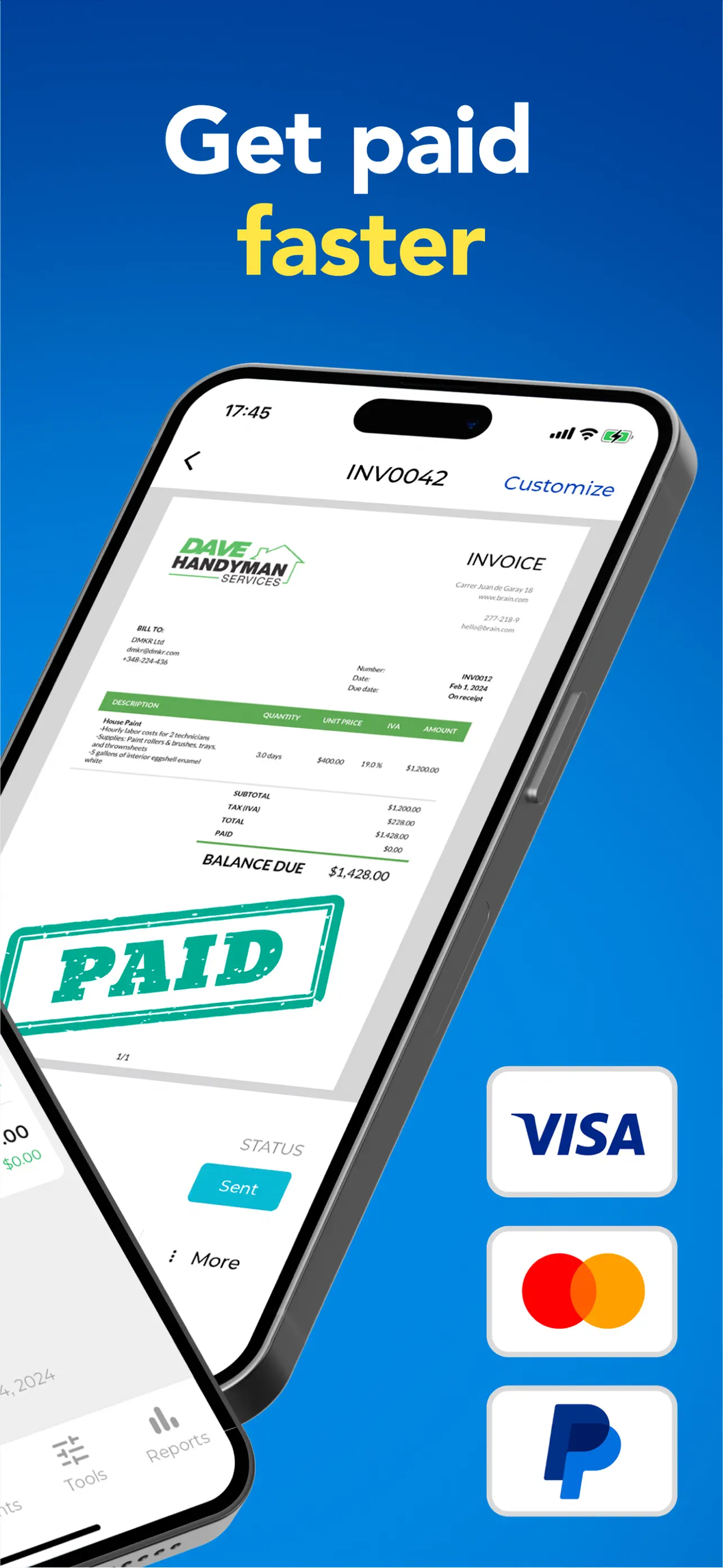 Invoice Maker - Invoice Fly App Store screenshot 2