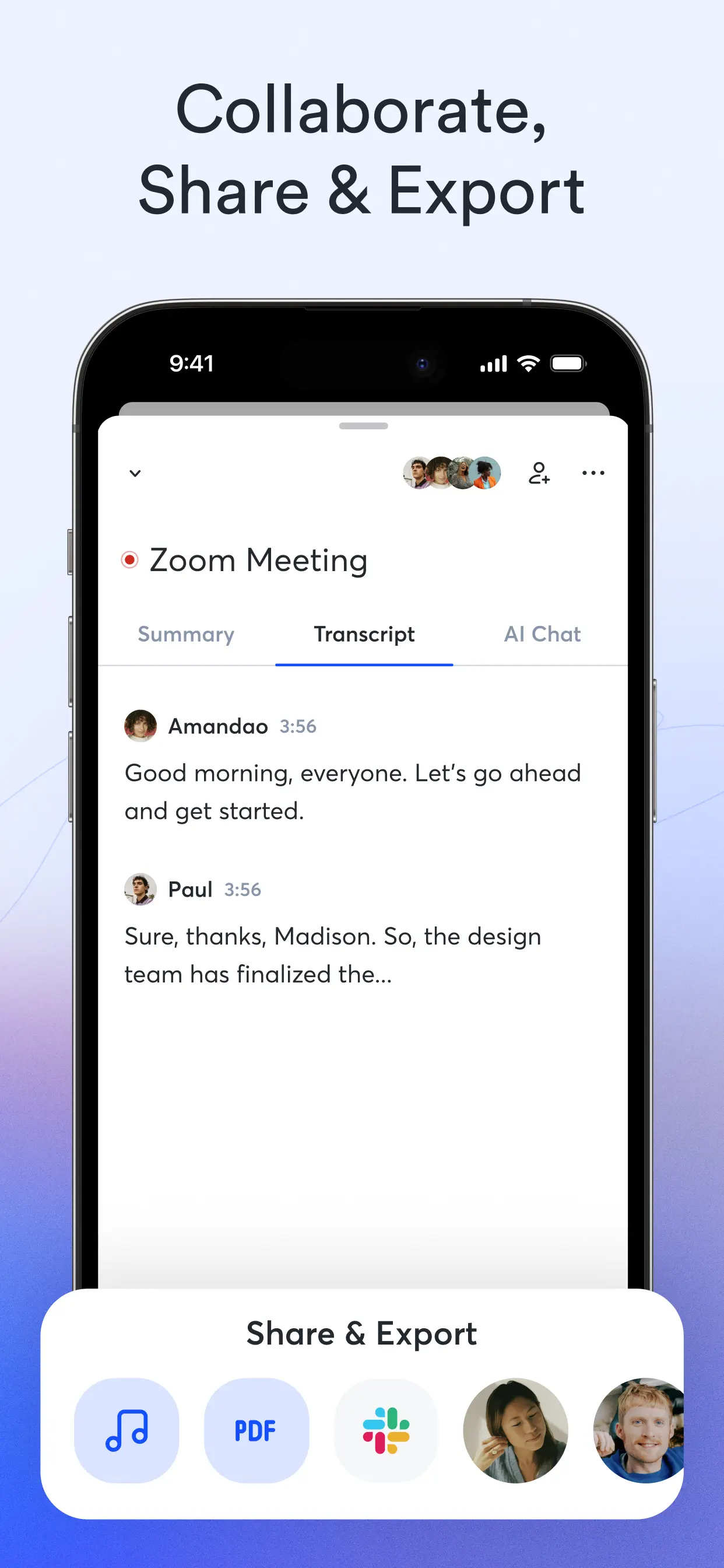 Otter Transcribe Voice Notes App Store screenshot 4