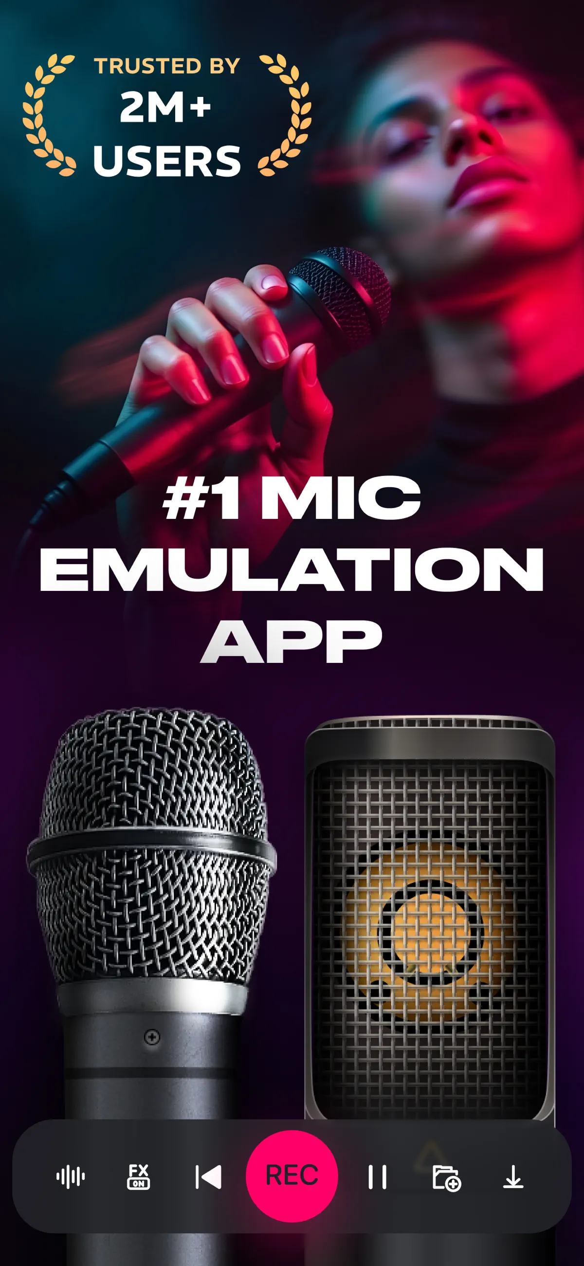 Microphone Live-Voice Recorder App Store screenshot 1